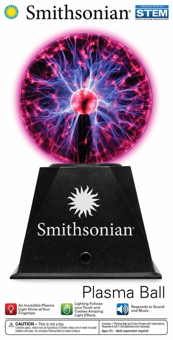 Alternative view of 5'' Plasma Ball -Battery Operated