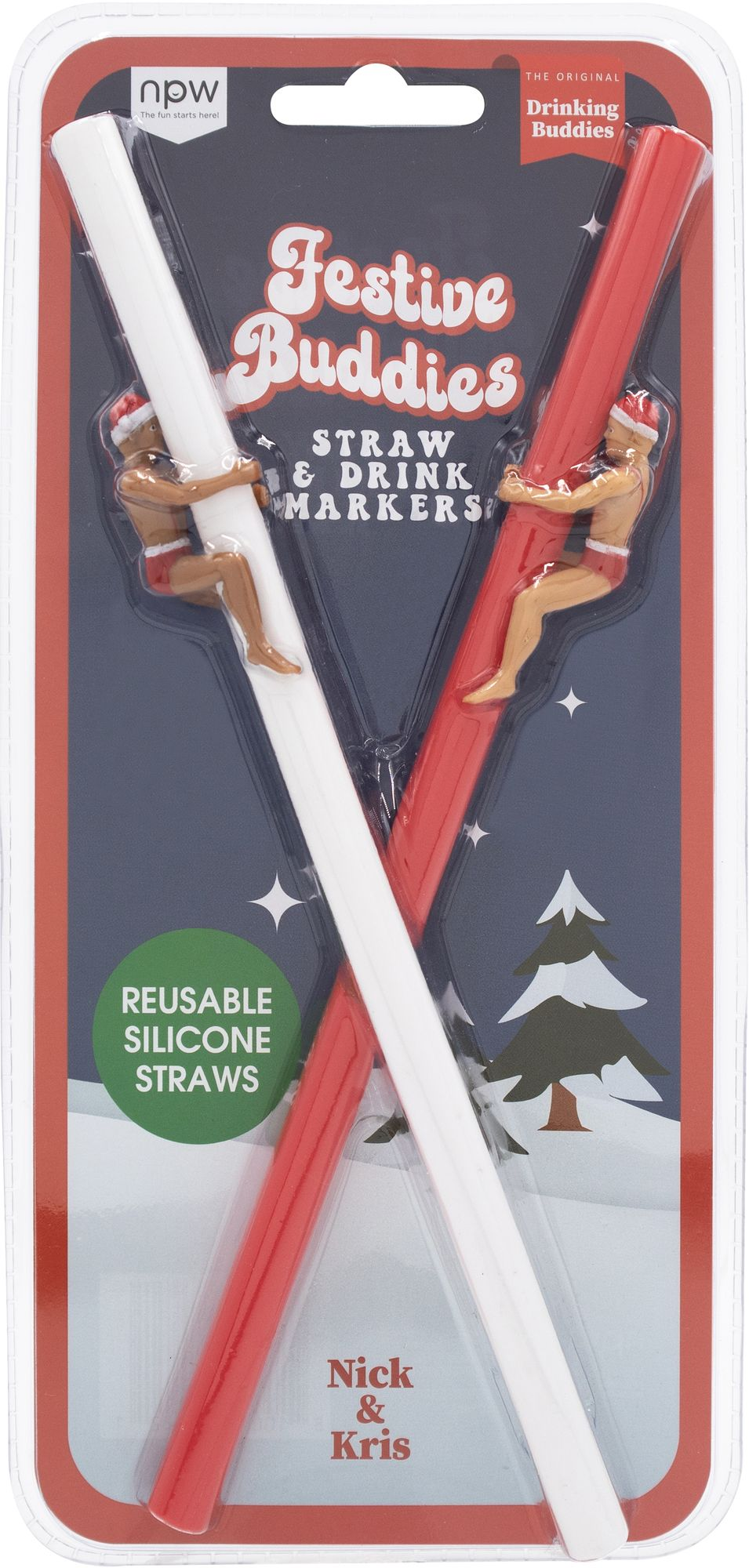 Drinking Buddies Festive Drink Straws - Image 2