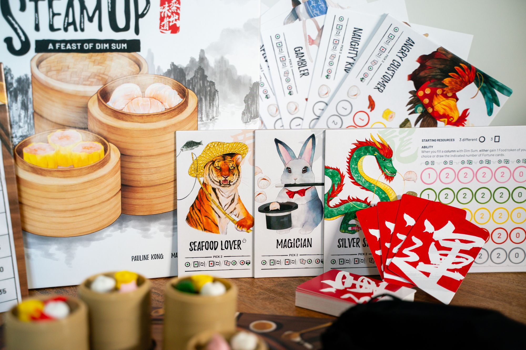 Steam Up A Feast of Dim Sum (B&N Exclusive Edition) (2023 B&N Game of the Year) by Pauline Kong, Haymen Lee and Marie Wong - Image 3