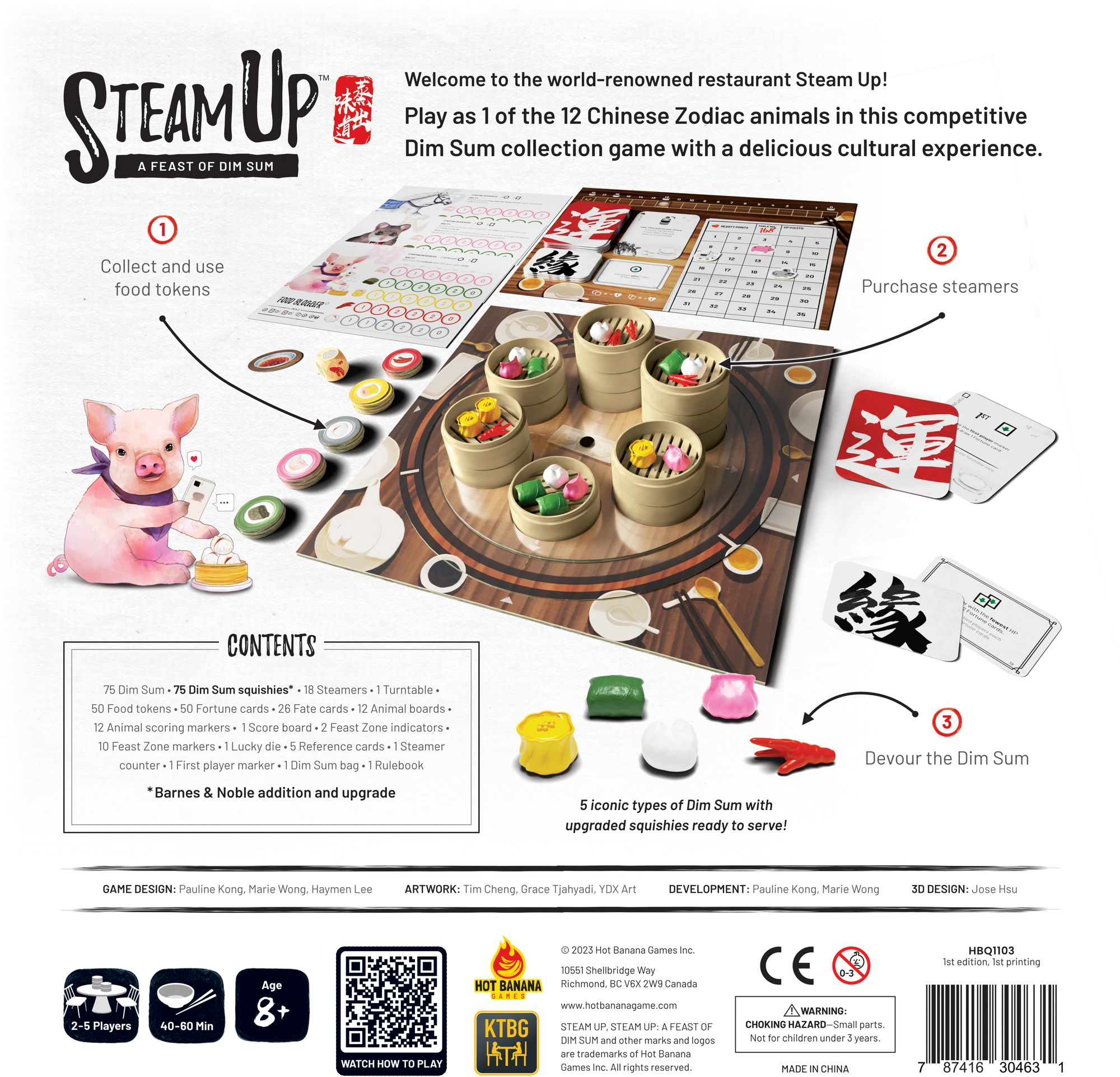 Steam Up A Feast of Dim Sum (B&N Exclusive Edition) (2023 B&N Game of the Year) by Pauline Kong, Haymen Lee and Marie Wong - Image 4