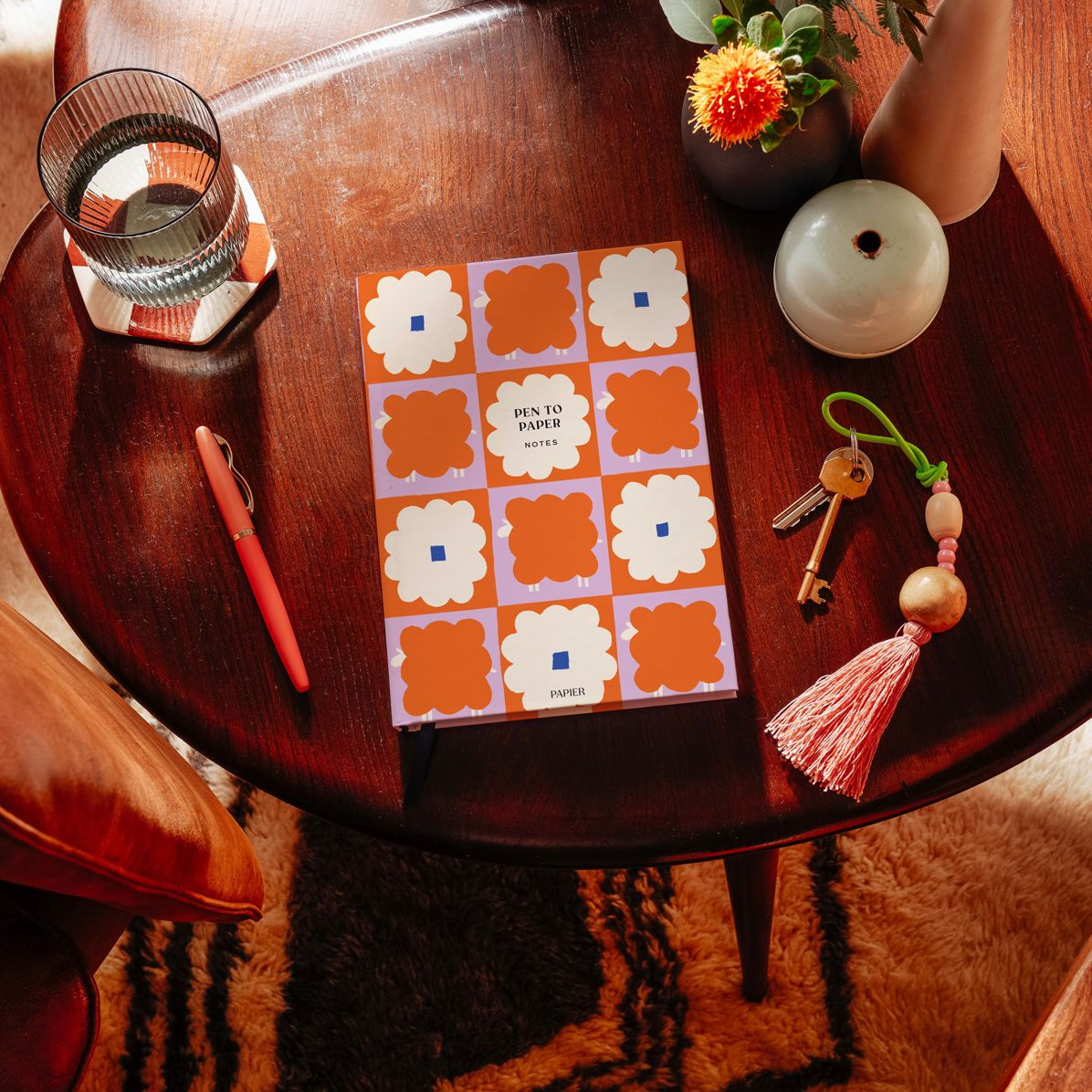 Alternative view of Dancing Daisy Hardcover Lined Notebook