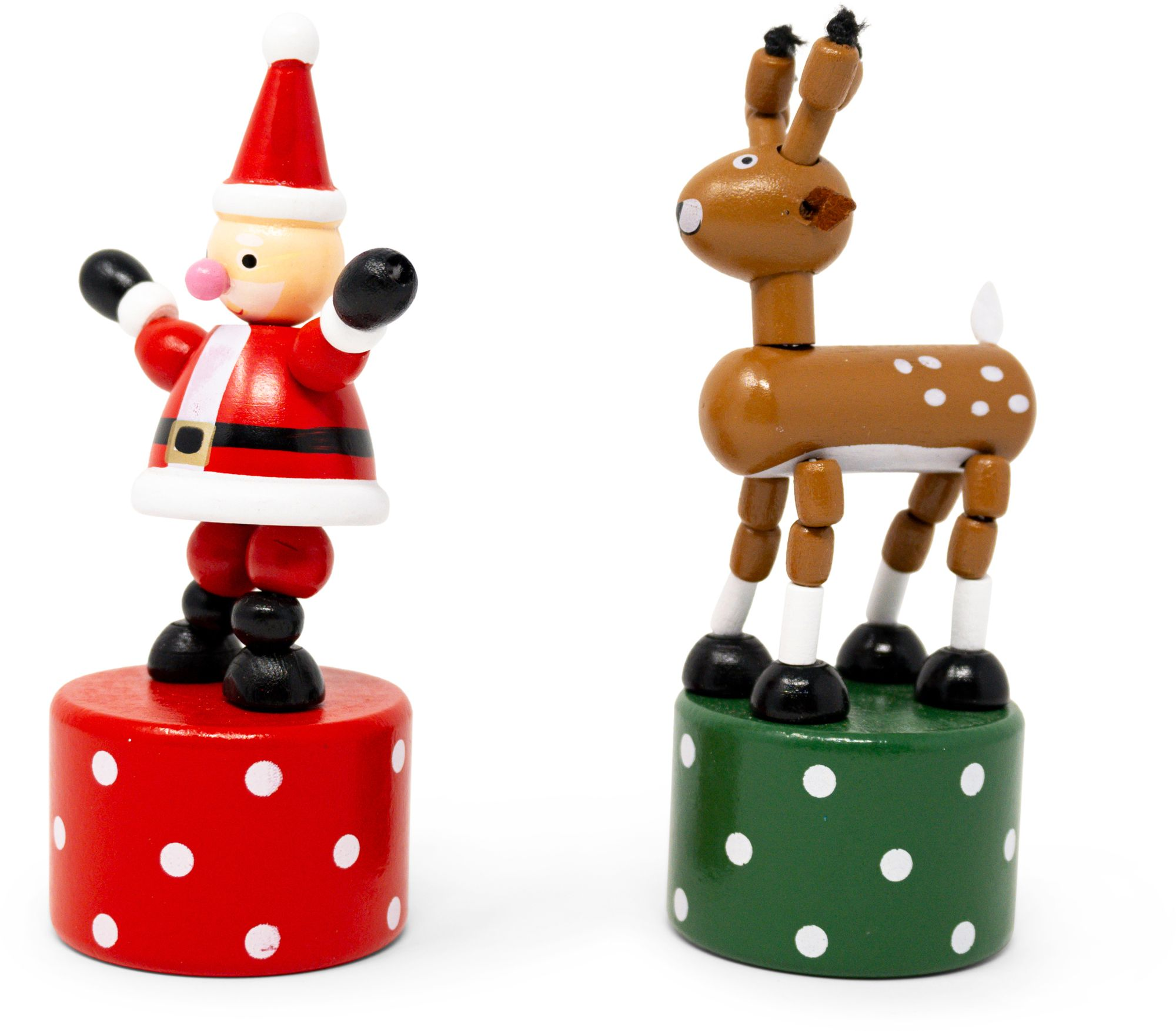 Santa & Reindeer Push Puppets - Image 3