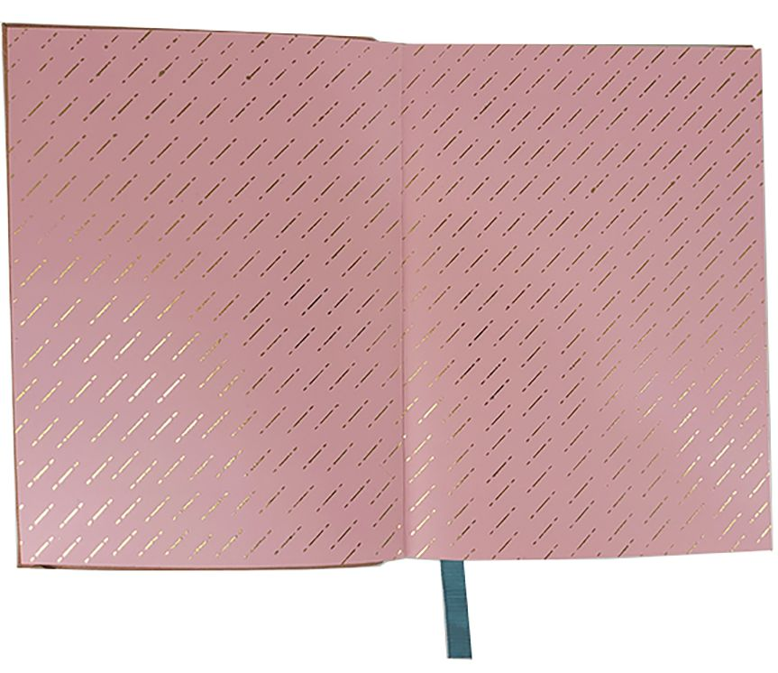 Peach Woven Leather Journal - Image 2