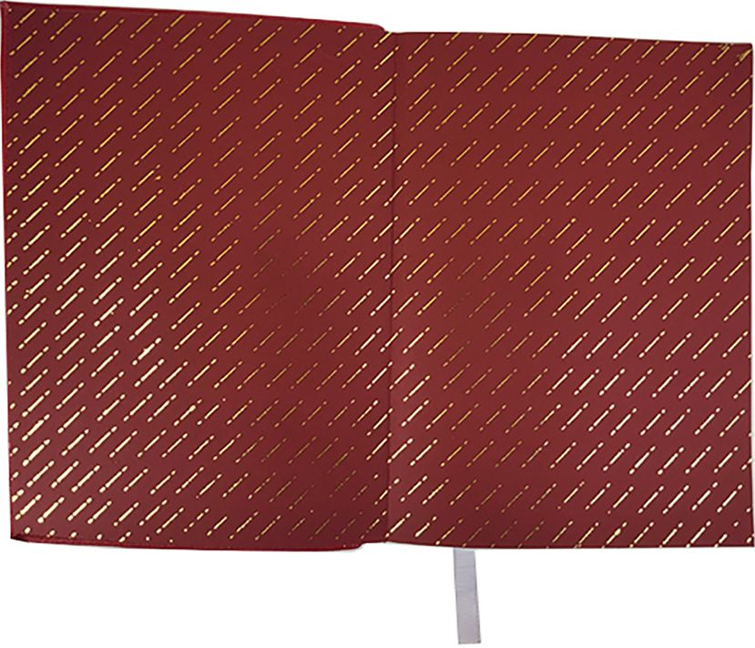 Red Dahlia Woven Leather Journal - Image 3