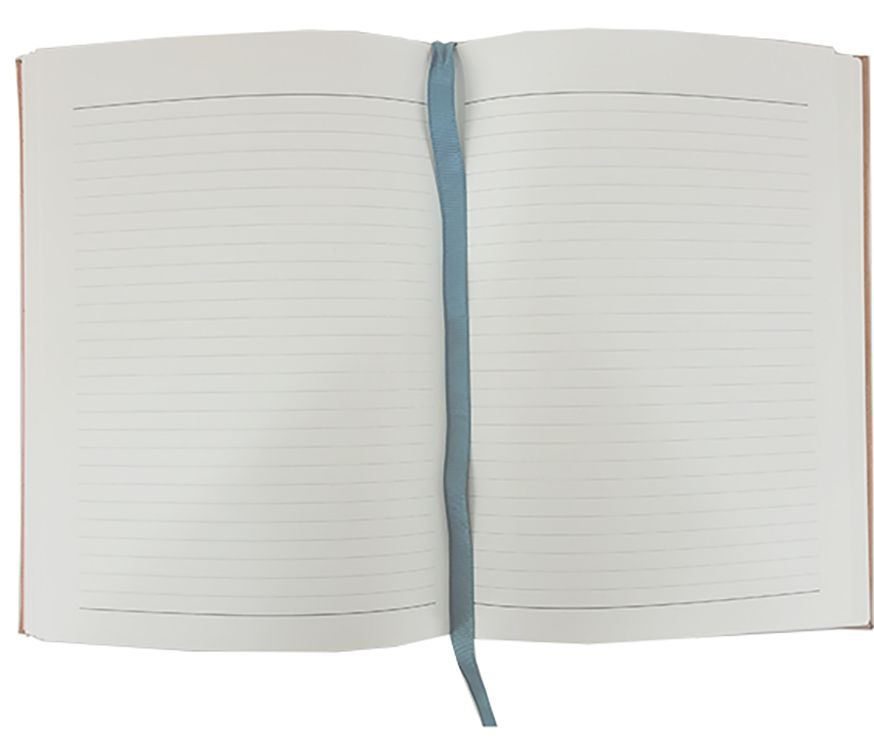 Peach Woven Leather Journal - Image 3