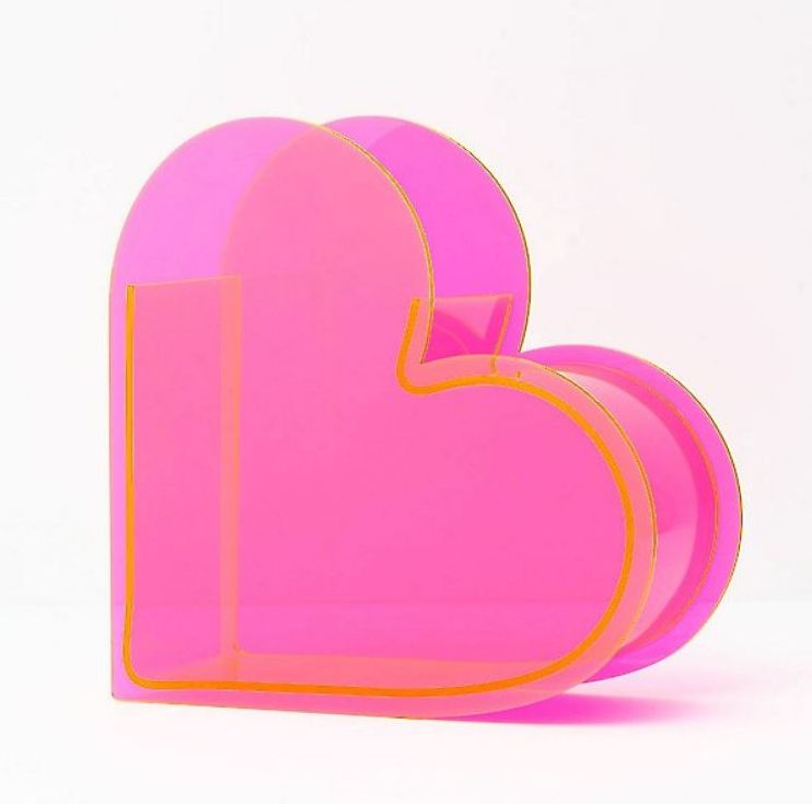 Alternative view of Acrylic Heart Vase