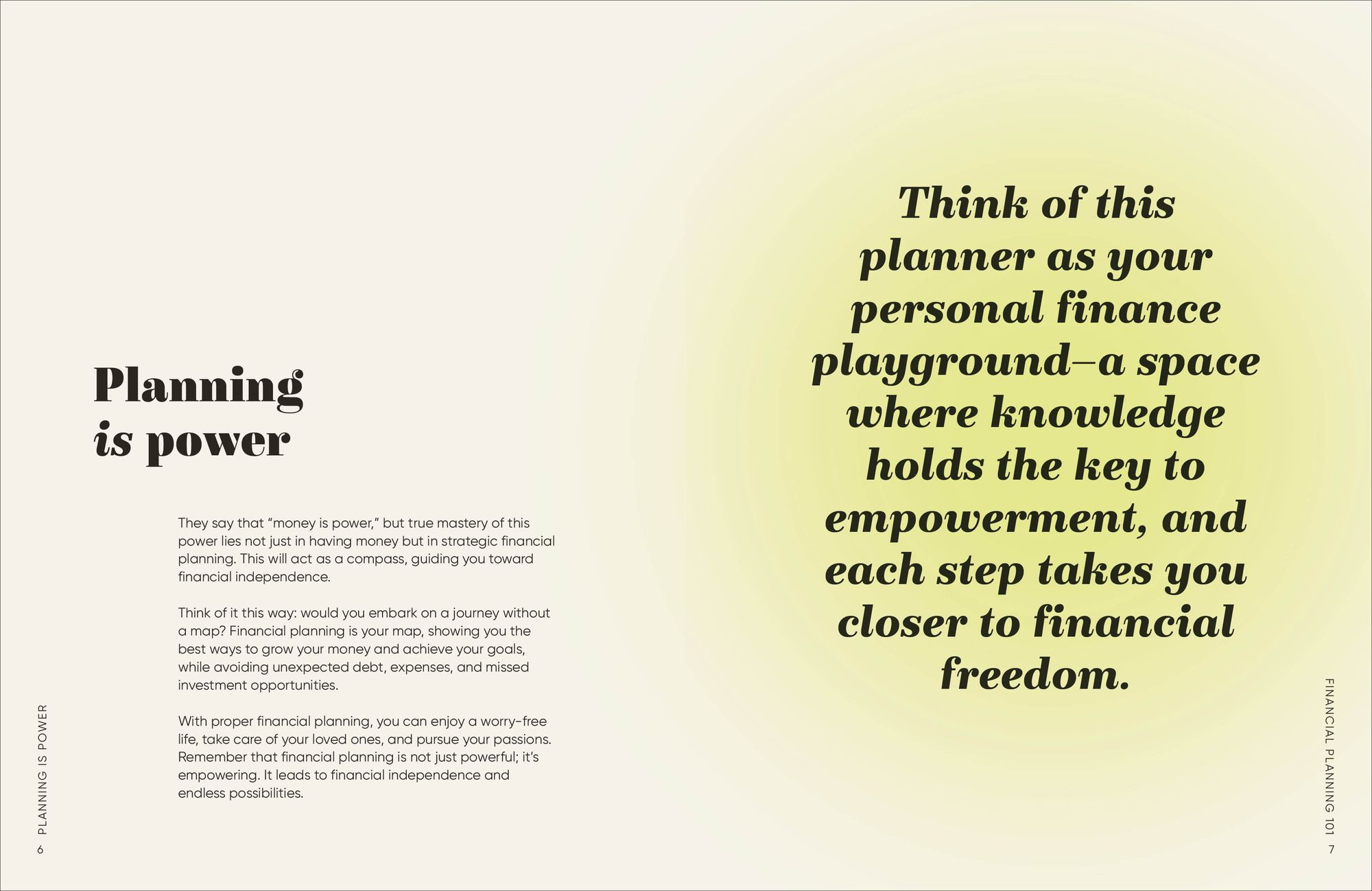 Alternative view of Your Financial Planner