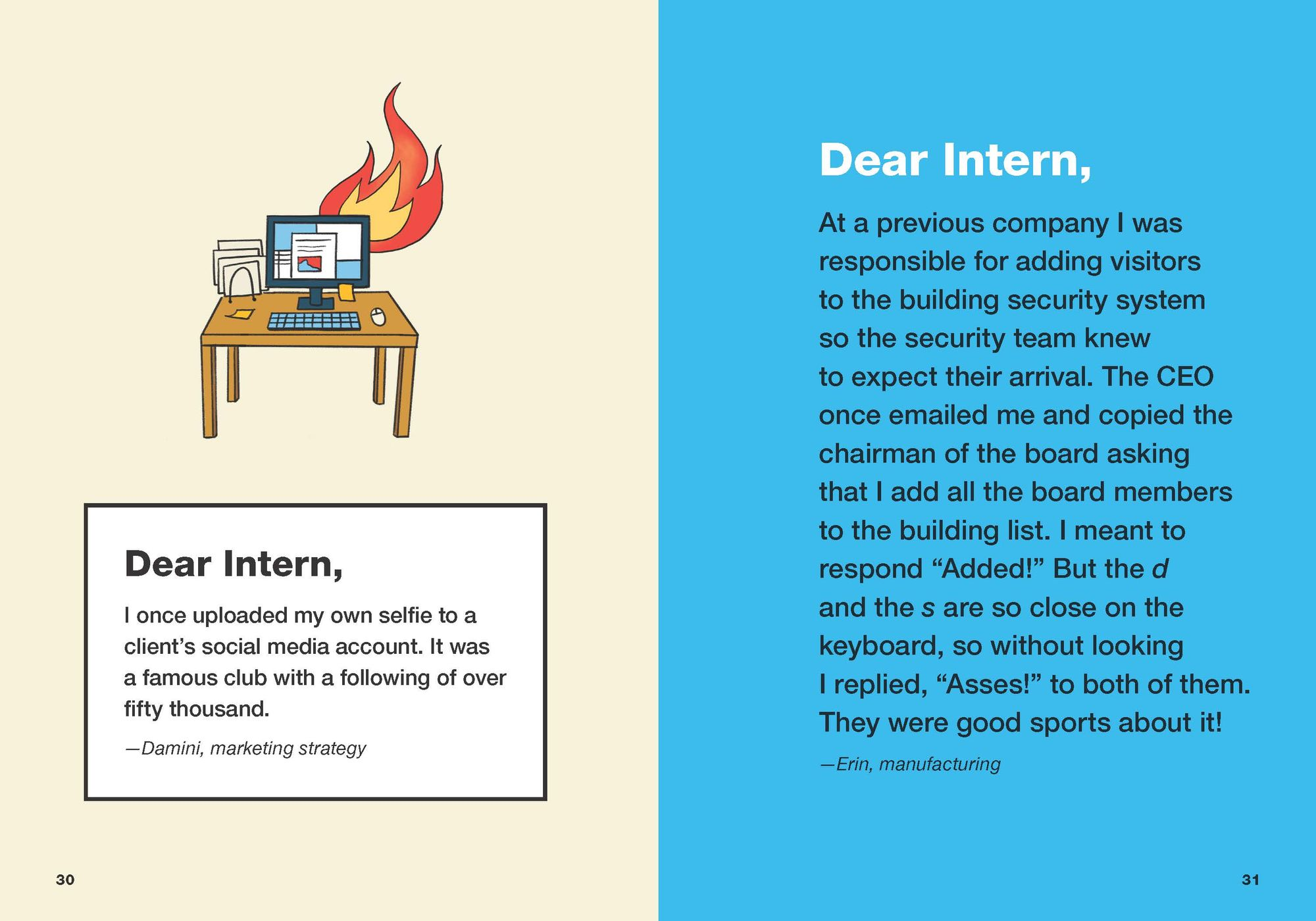 Dear Intern: Workplace Blunders, Mishaps, and Major Disasters from Professionals Who Have Seen (and Done) It All - Image 8