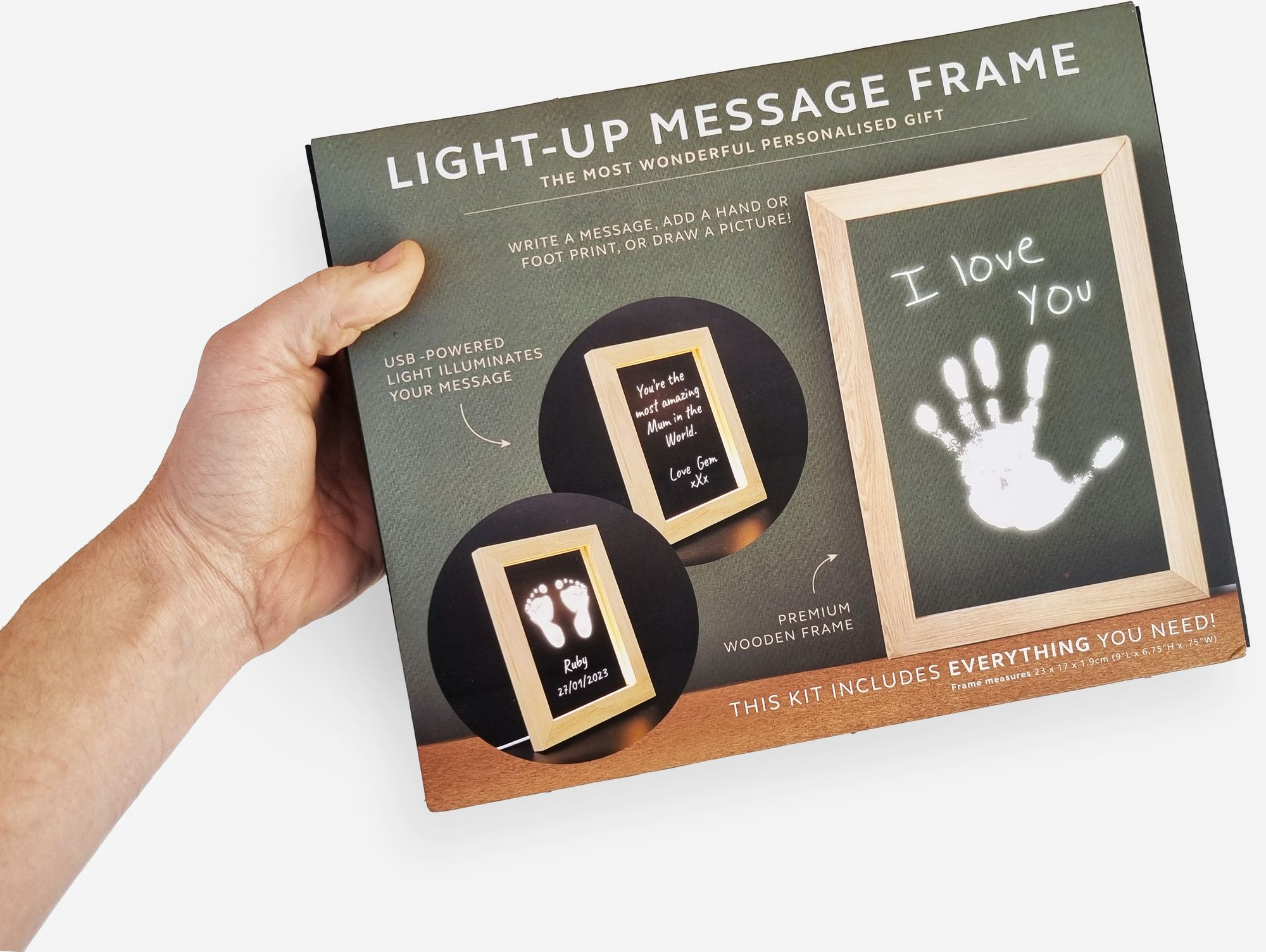 Alternative view of Light Up Message Frame