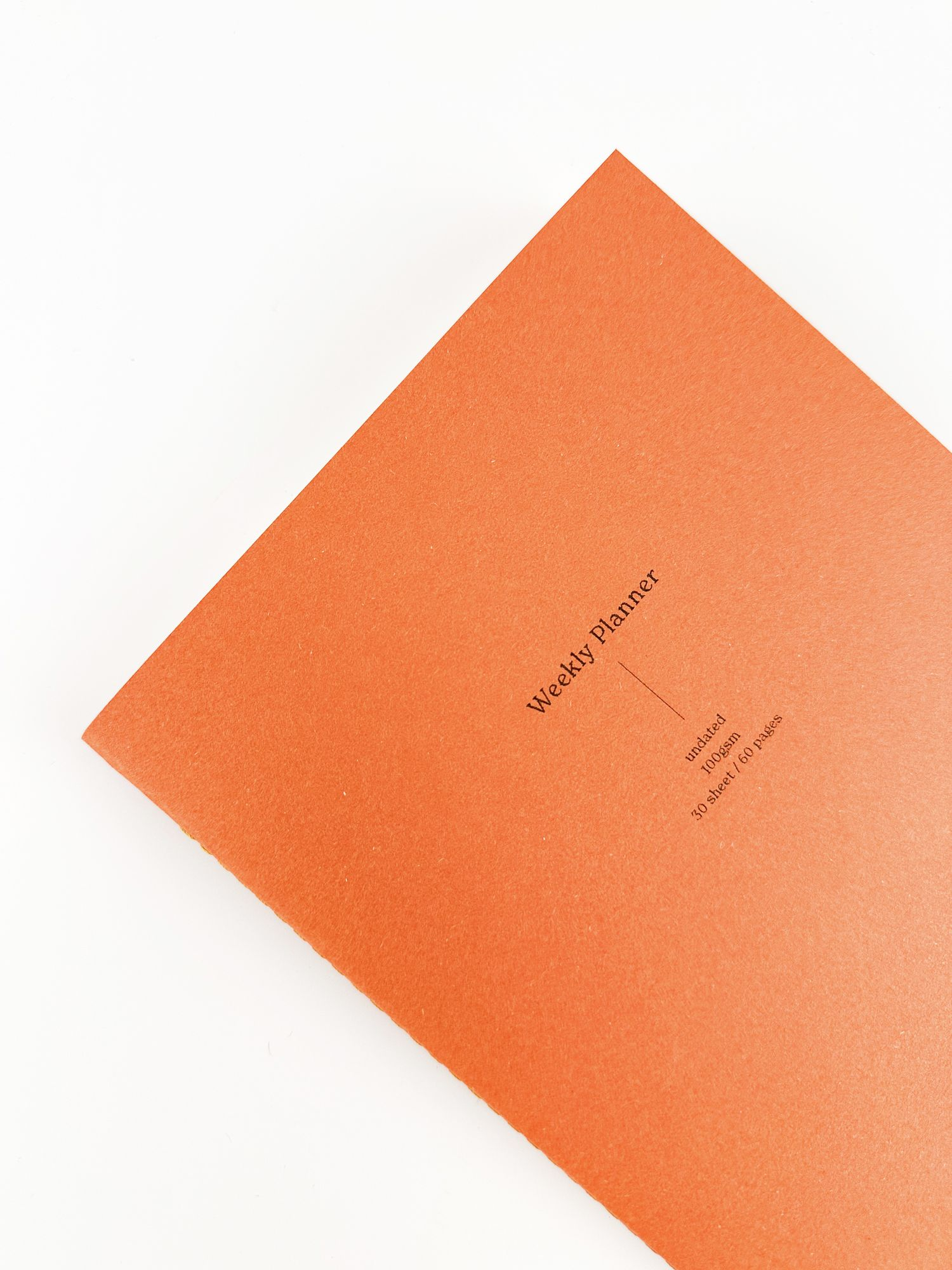 Alternative view of Plum Handmade Weekly Undated Planner