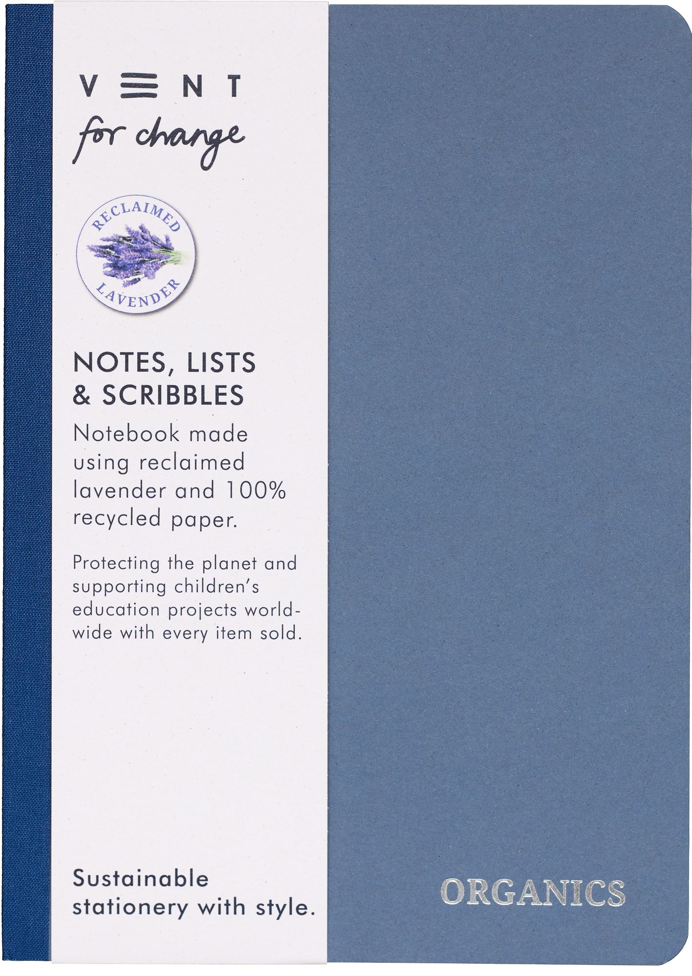 Alternative view of Organics Lavender Recycled Notebook