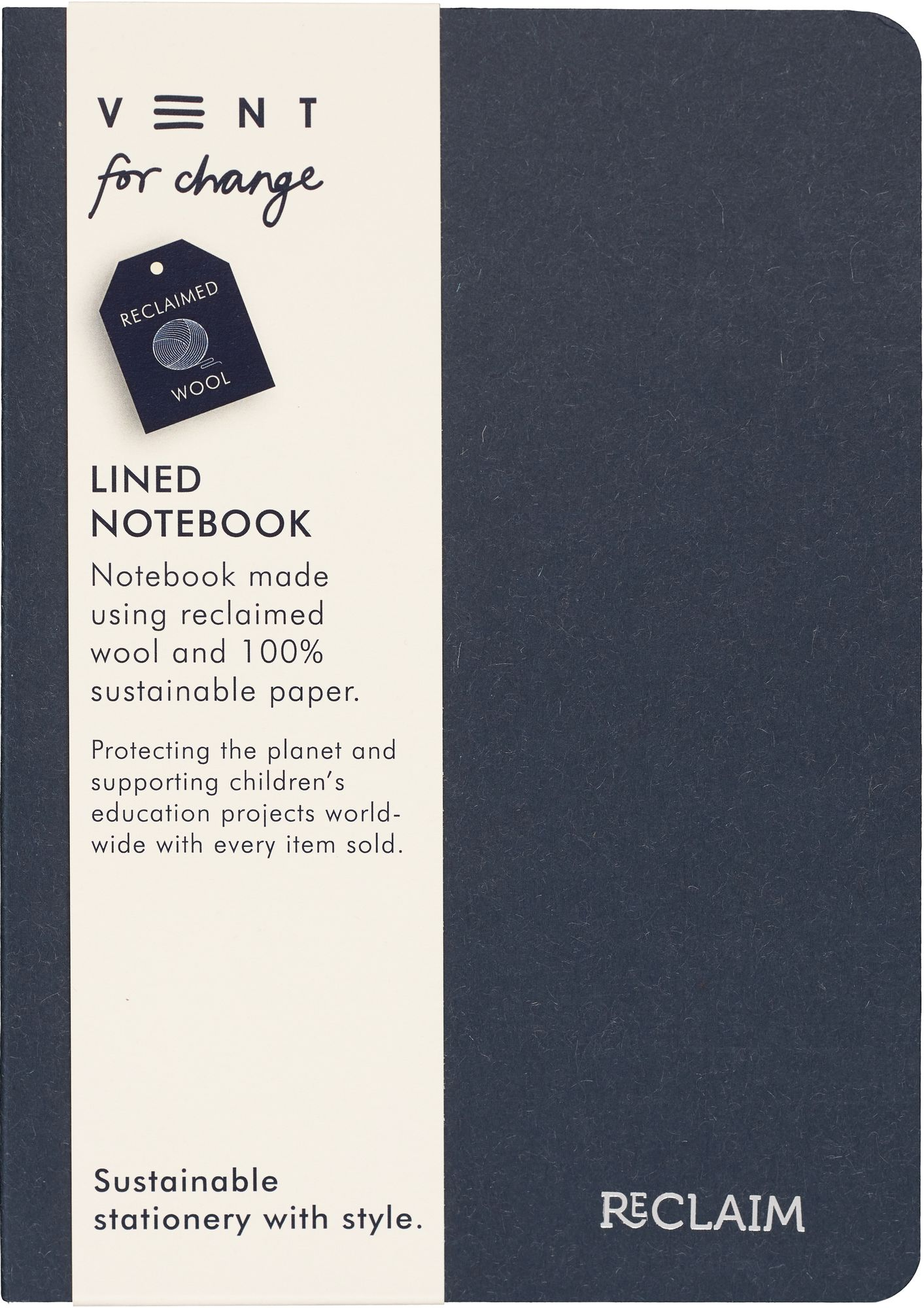 Alternative view of Reclaim Blue Wool Recycled Notebook