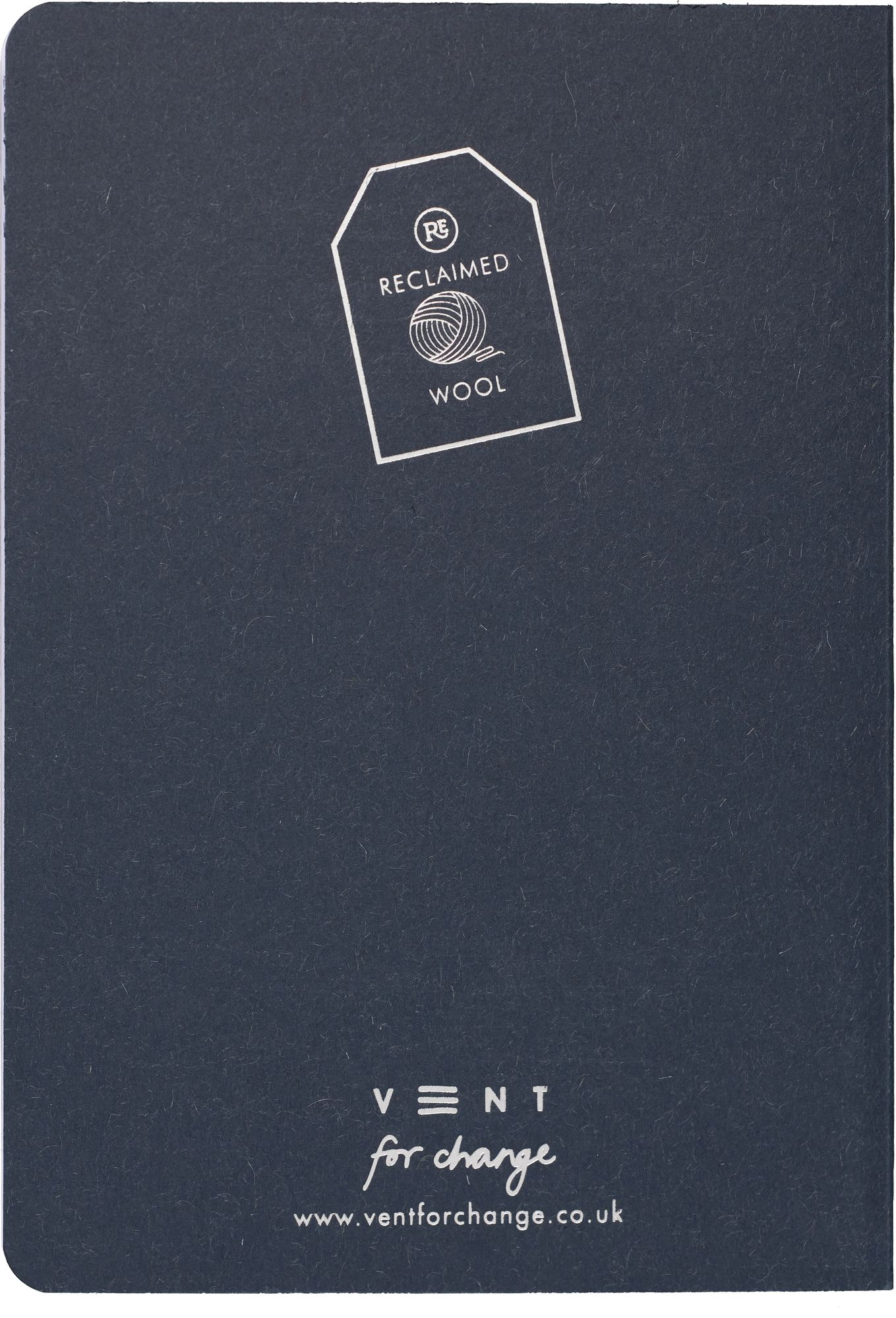 Reclaim Blue Wool Recycled Notebook - Image 4