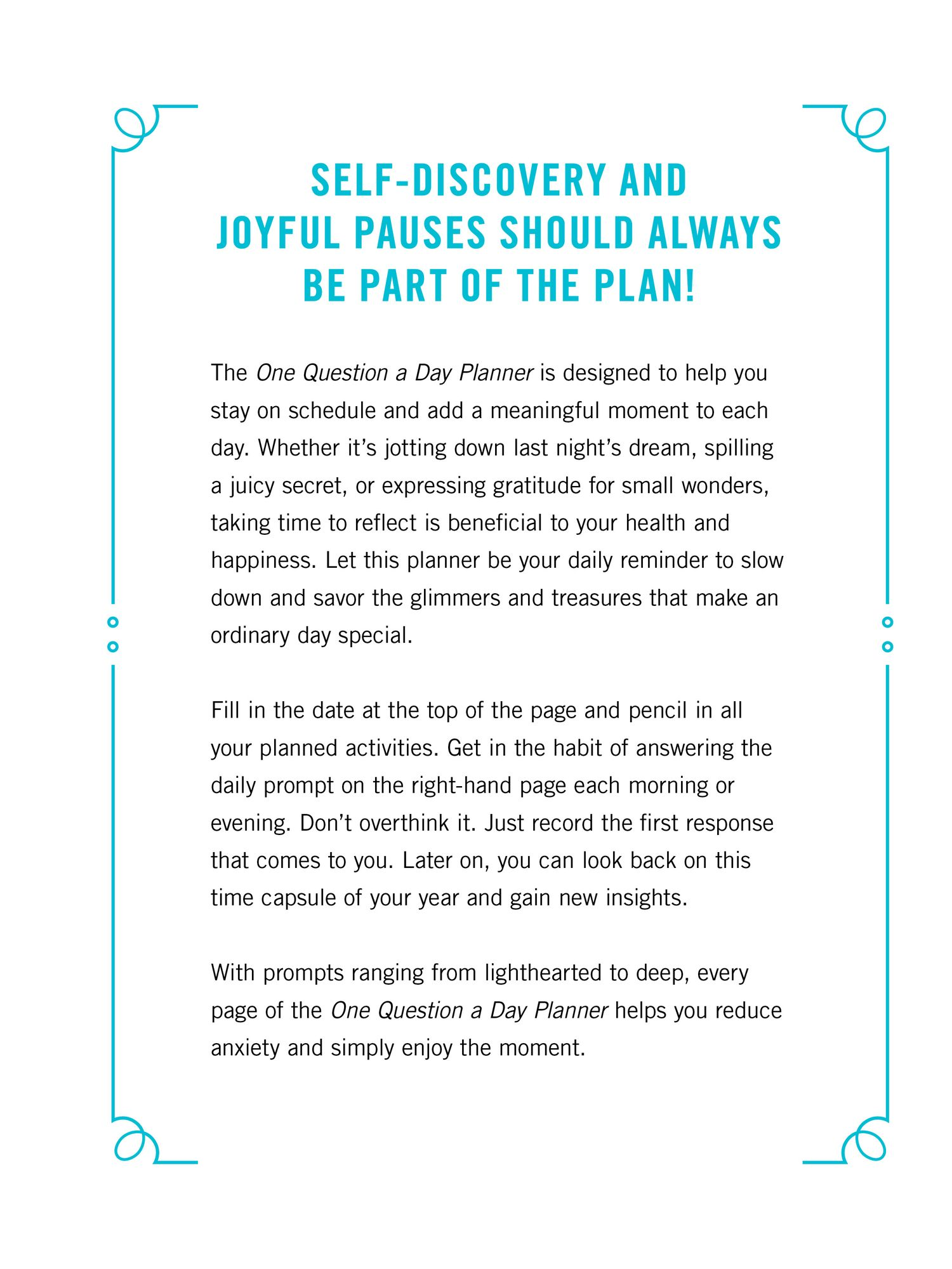 Alternative view of One Question a Day Weekly Planner: 365 Prompts for a Meaningful Year