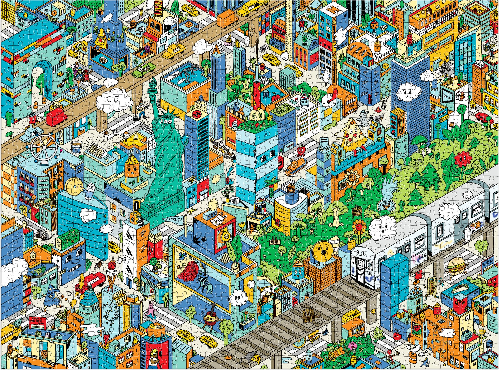 Alternative view of Uncovering New York City Search and Find 1000 Piece Puzzle