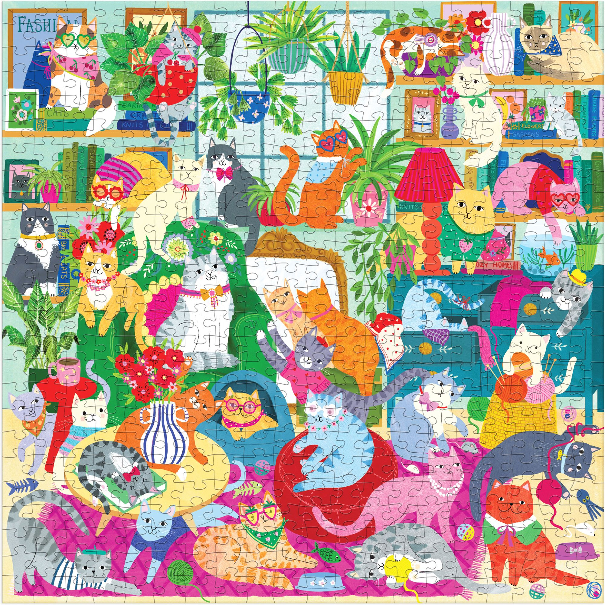 Alternative view of Caturday Afternoon 500 Piece Family Puzzle