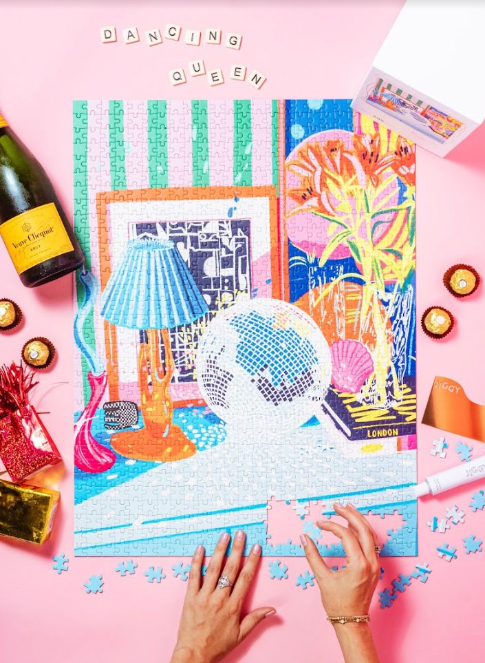 800pc Puzzle: Disco Moonlight, Katie Smith - Image 3