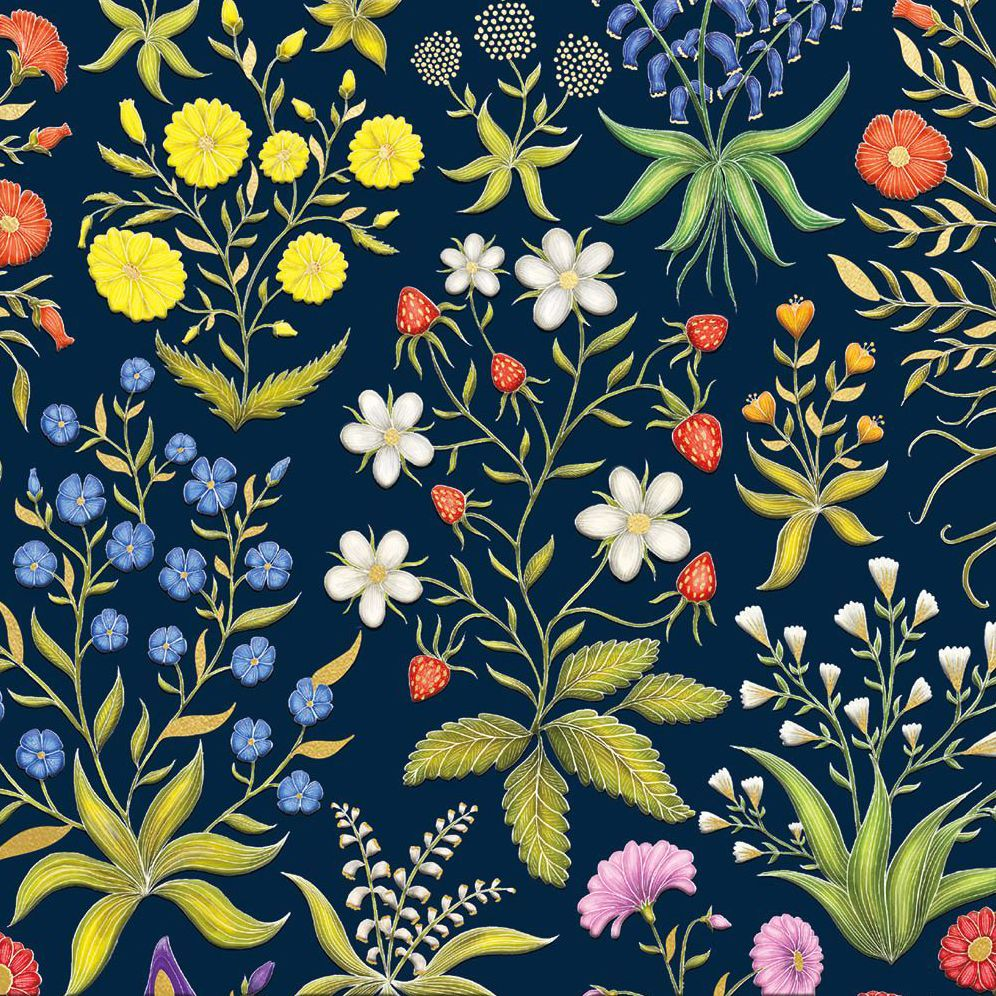 Alternative view of Medieval Flowers Stationery Set