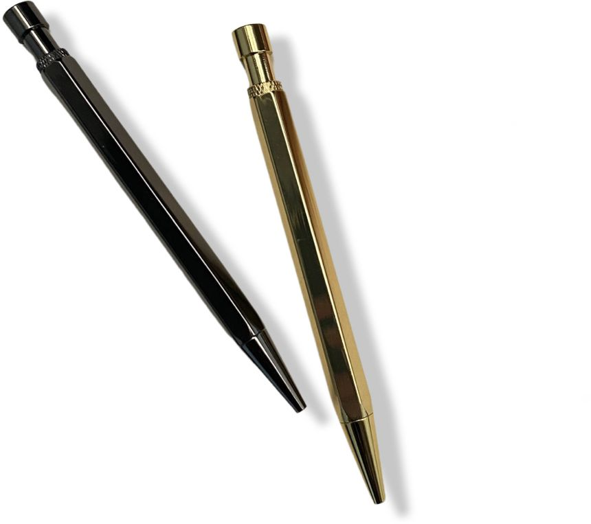 Retractable Platinum Brass Pen - Image 3