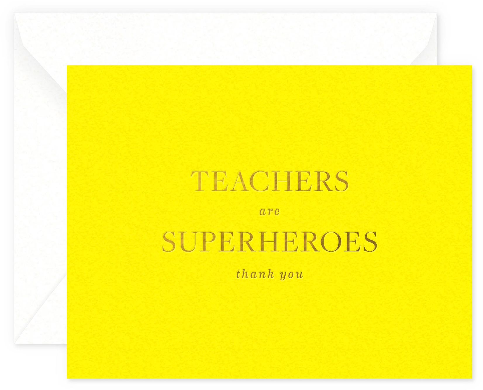 Alternative view of Teachers are Superheros - Boxed Note Set - Thank You