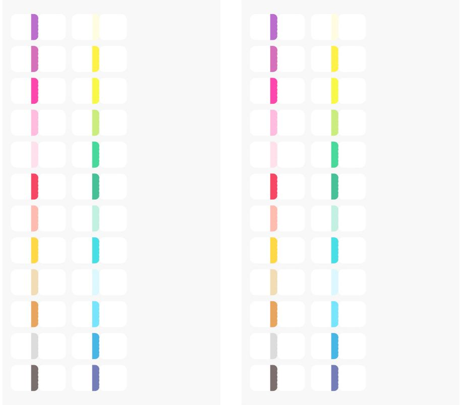 Alternative view of Midori Index Labels: Chiratto 24 Vivid Colors