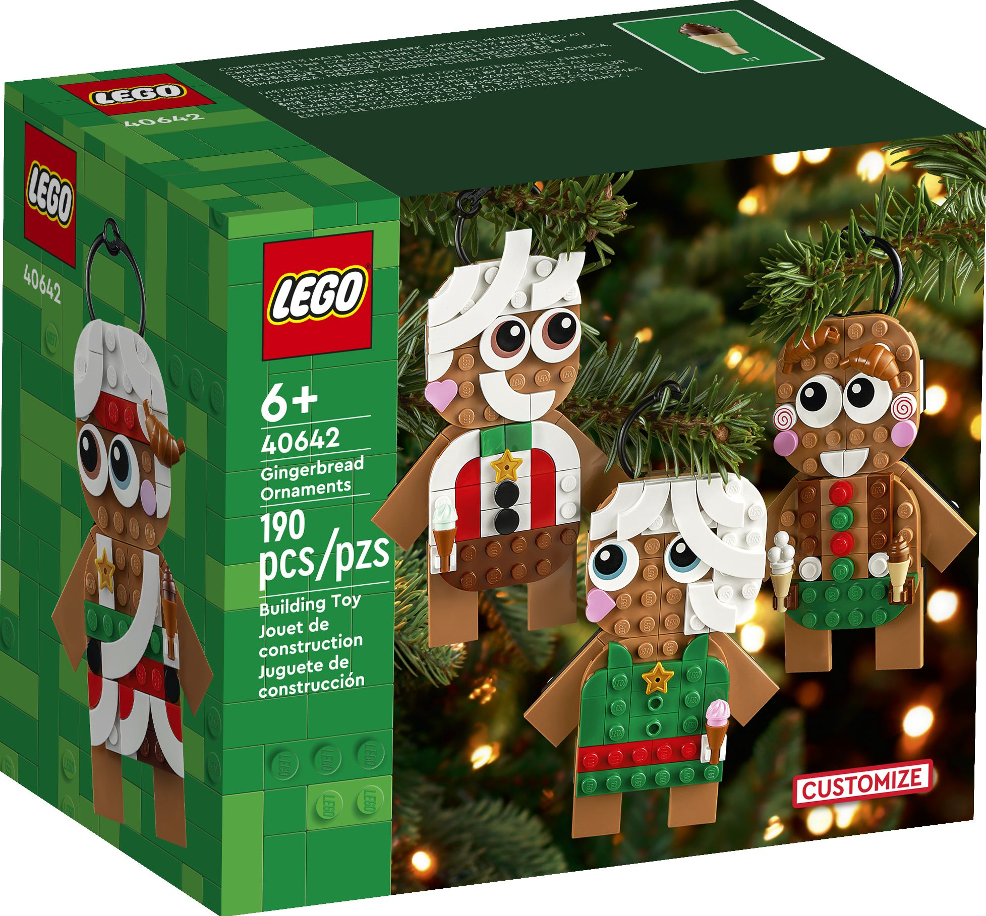 LEGO® Iconic Gingerbread Ornaments 40642 (Retiring Soon) - Image 2