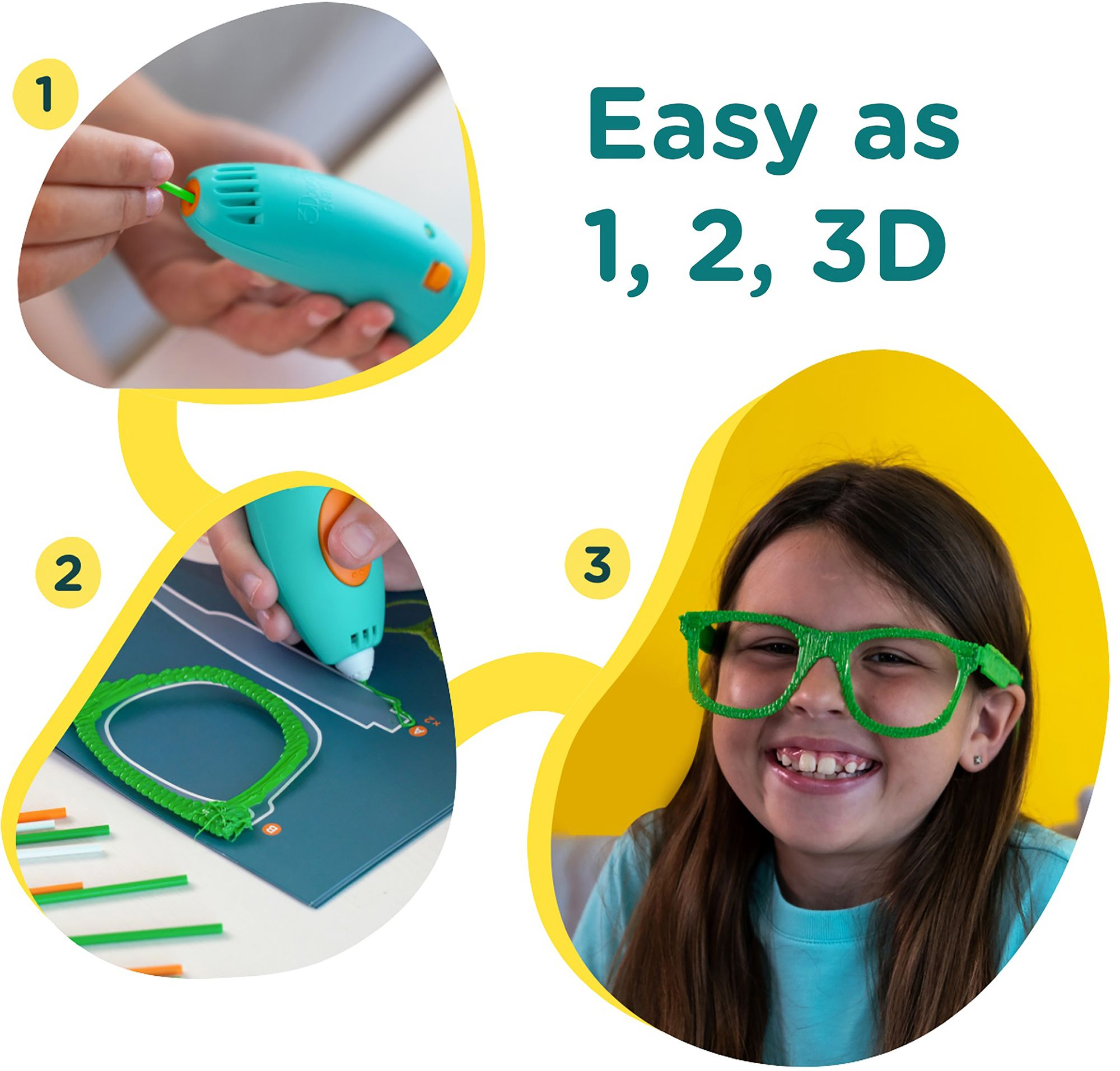 Alternative view of 3Doodler Start+ Essentials 3D Pen Set for Kids, Easy to Use, Learn from Home Art Activity Set, Educational STEM Toy for Boys & Girls Ages 6+
