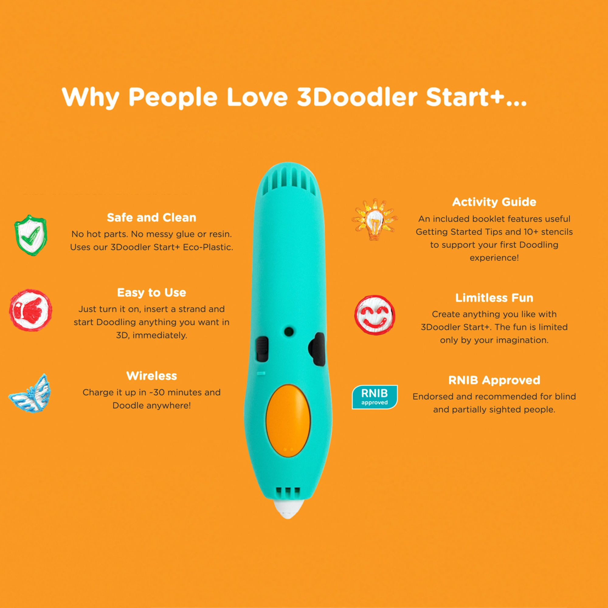 3Doodler Start+ Essentials 3D Pen Set for Kids, Easy to Use, Learn from Home Art Activity Set, Educational STEM Toy for Boys & Girls Ages 6+ - Image 6