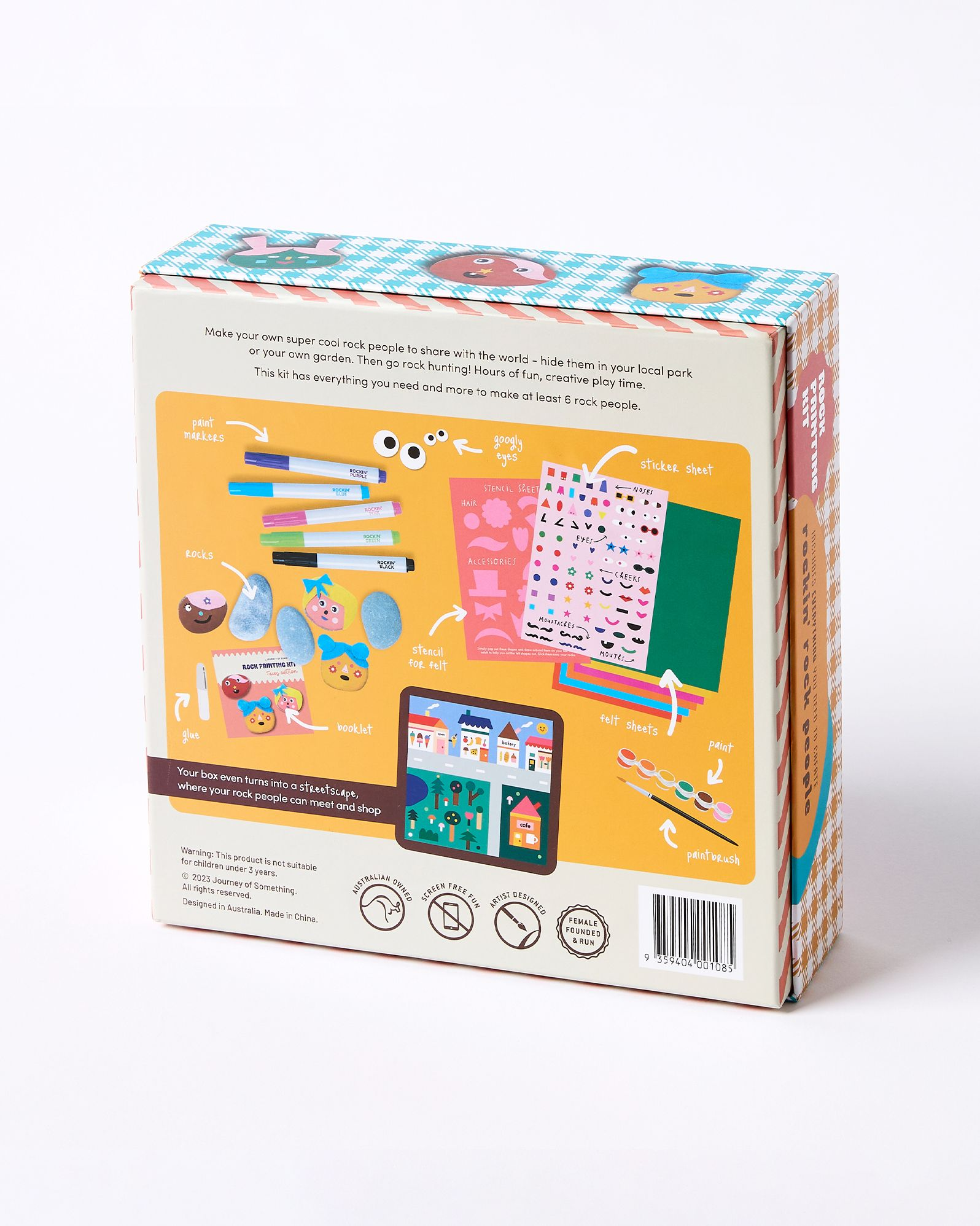 Alternative view of Kid's Rock Painting Kit: Cool Faces