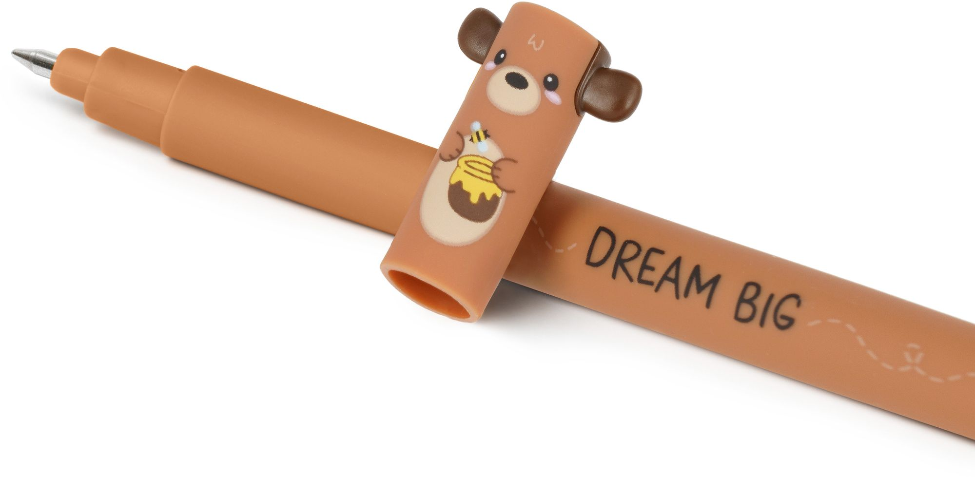 Alternative view of Teddy Bear Erasable Gel Pen - Red Ink