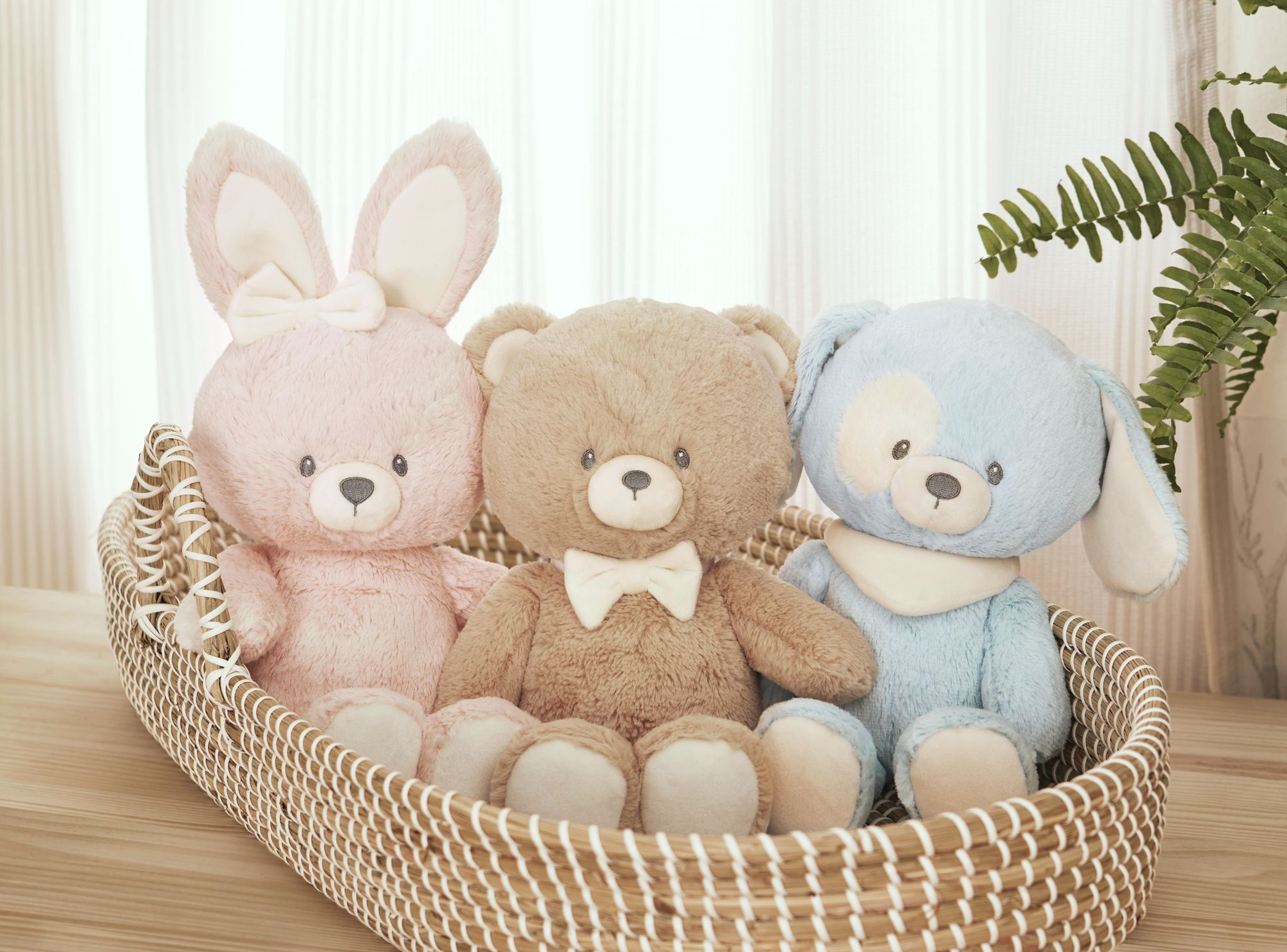 Baby GUND Sustainable Puppy Plush Stuffed Animal Made from Recycled Materials For Babies and Newborns Blue/Cream, 13" - Image 5