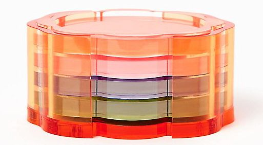 Bright Acrylic Flower Coasters With Holder - Image 4