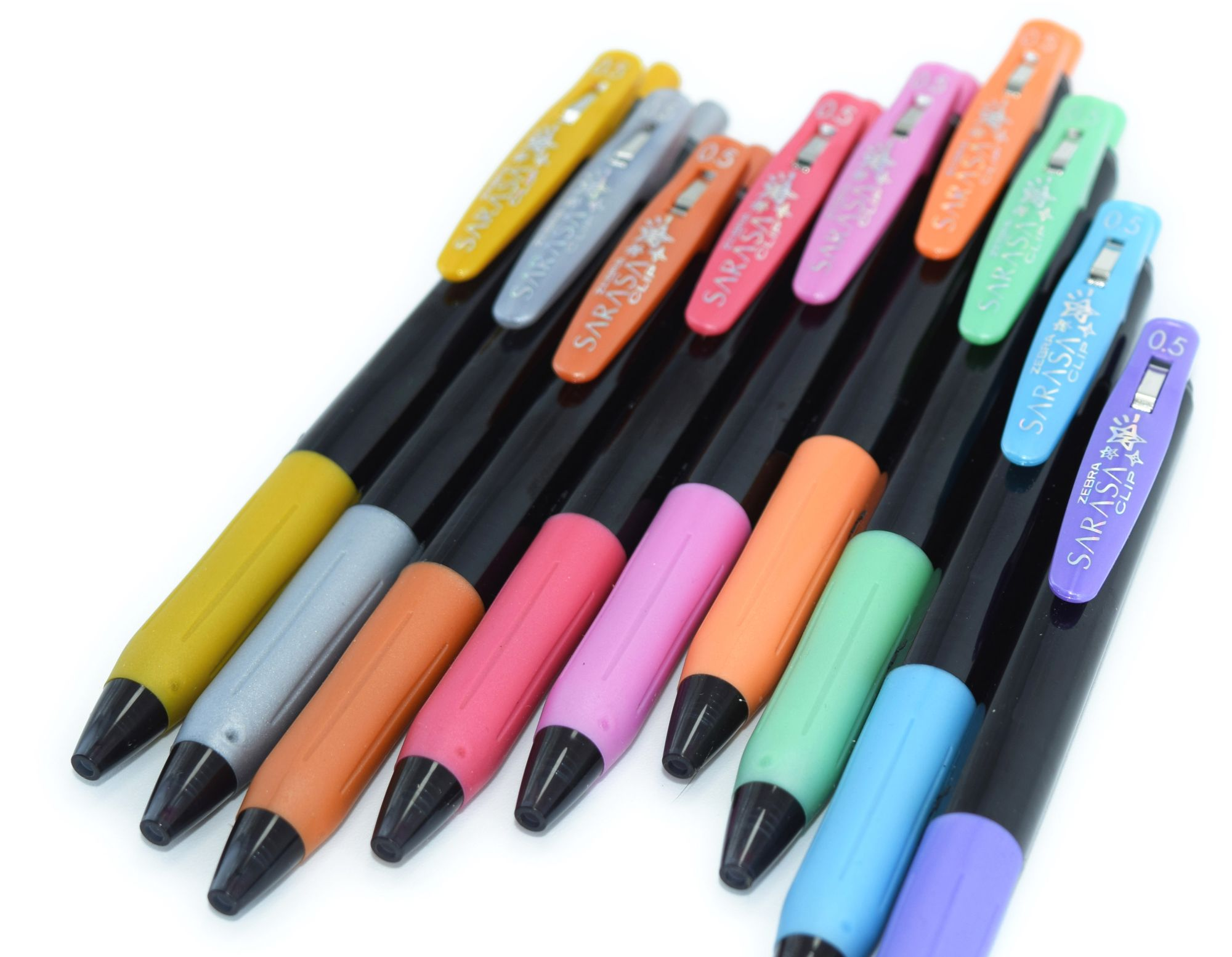 Alternative view of Sarasa Clip Decoshine Metallic Gel Ink Retractable Pens