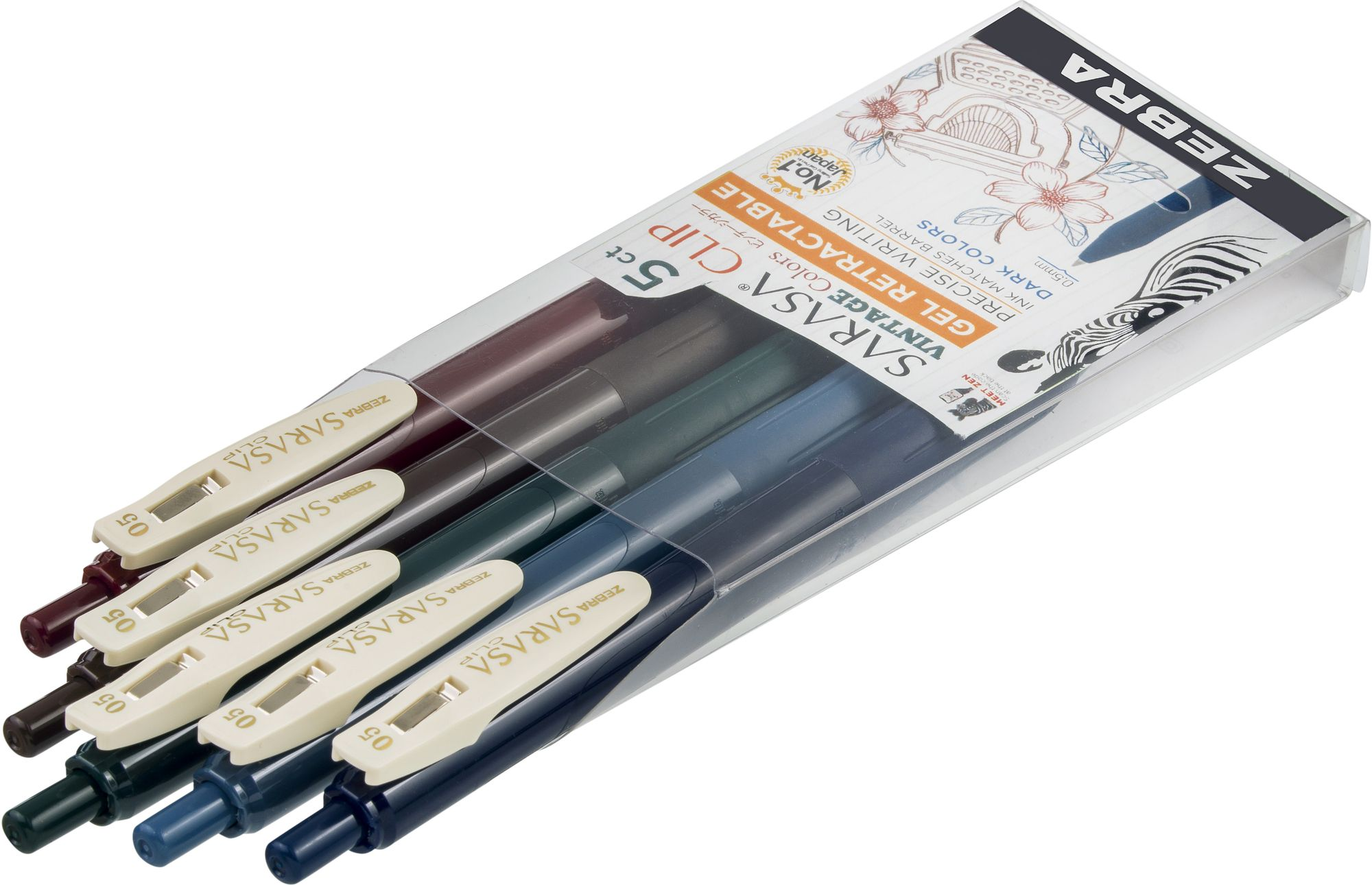 Alternative view of Sarasa Clip Vintage Dark Pens