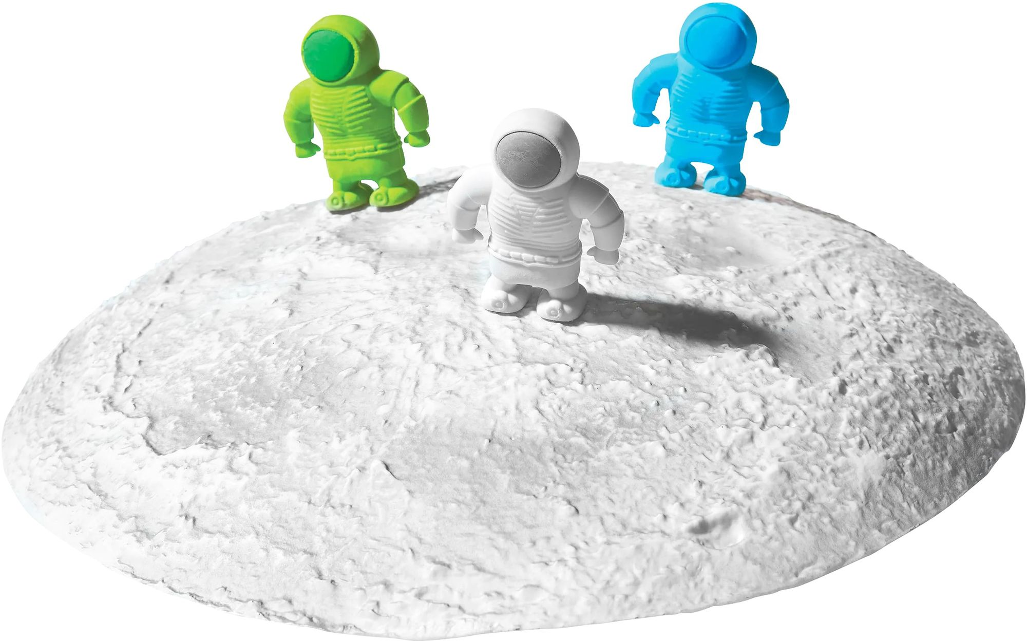 Alternative view of Astronaut Erasers - Set of 3