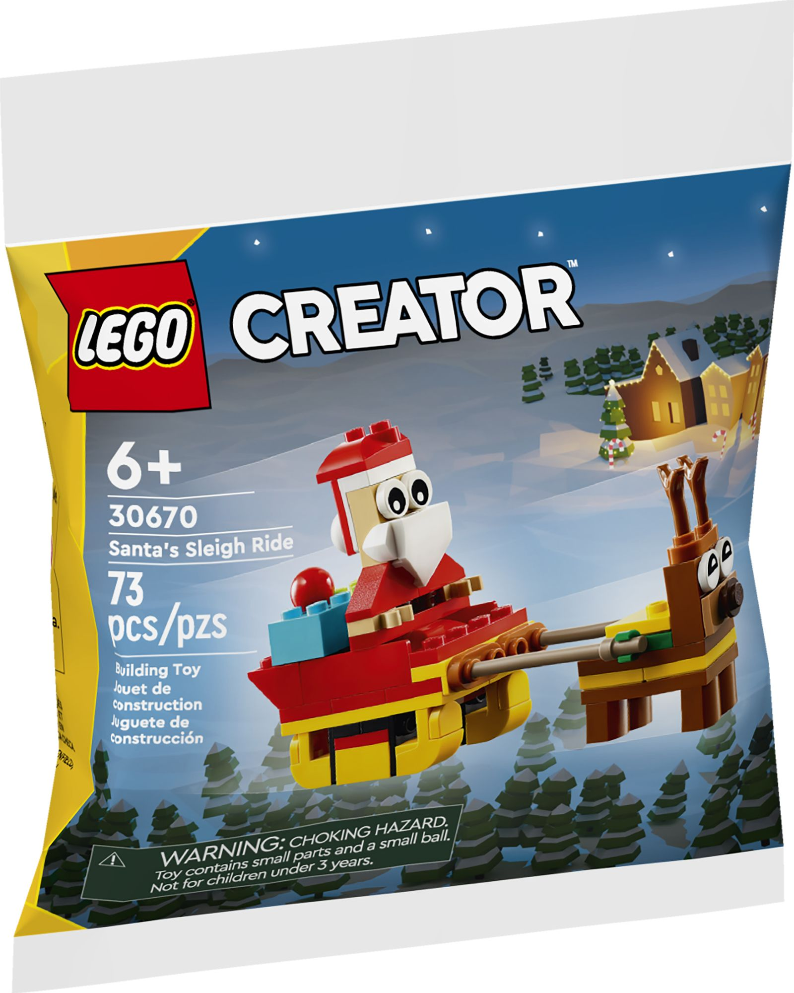 Alternative view of LEGO Creator Santa's Sleigh Ride 30670