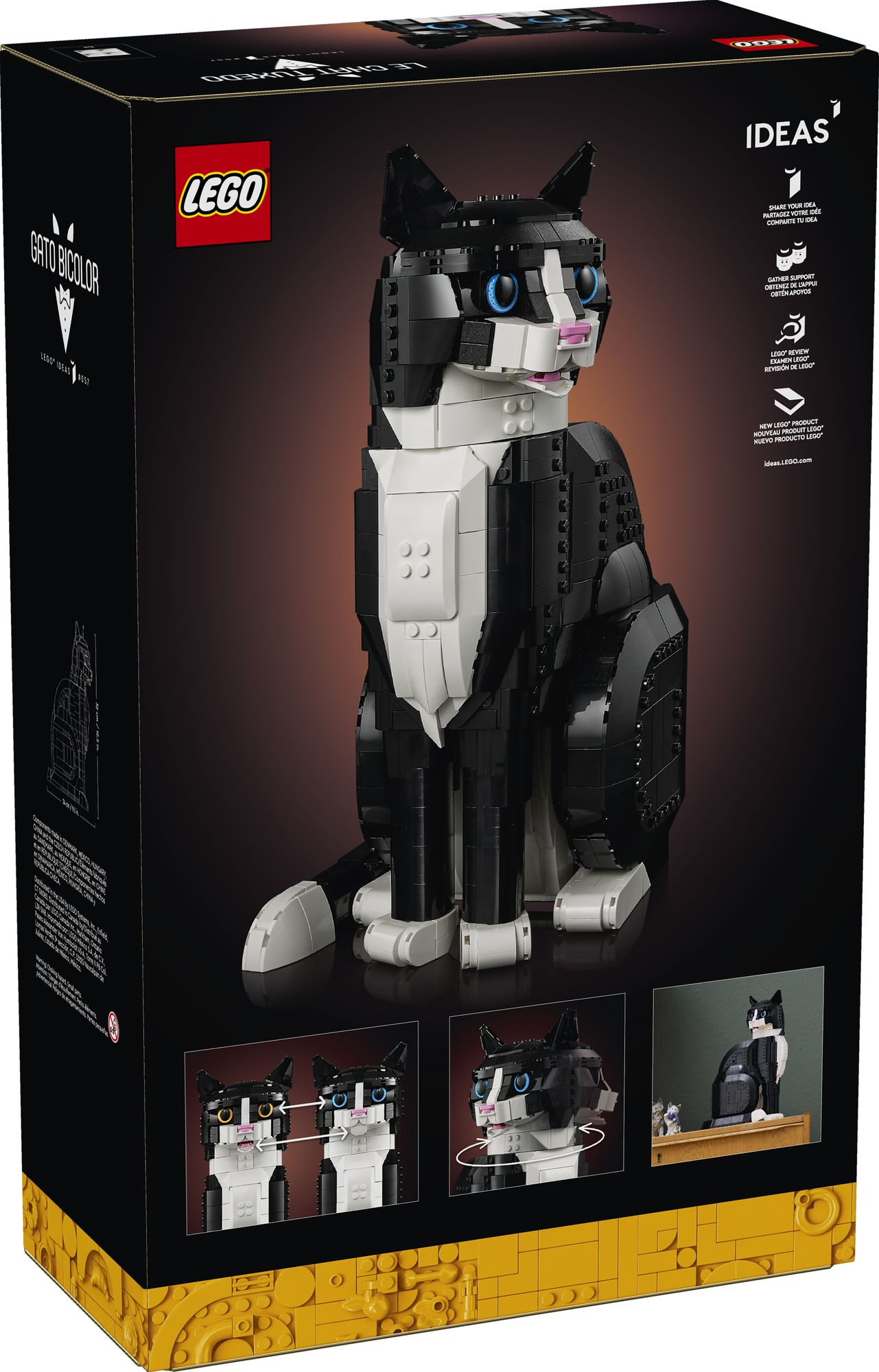 LEGO Ideas Tuxedo Cat 21349 - Image 7