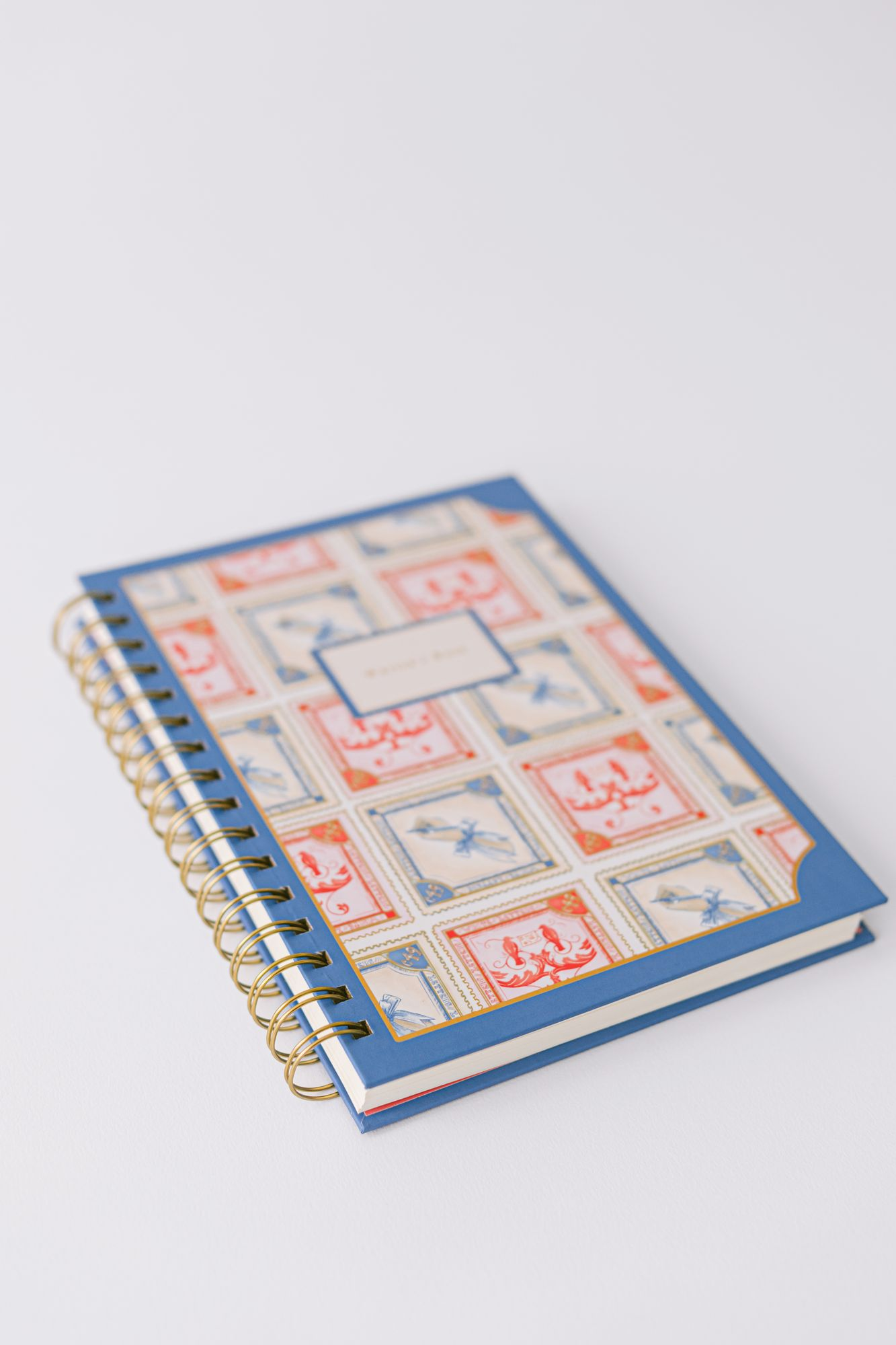 Stamp Pattern Writer's Spiral Notebook - Image 2