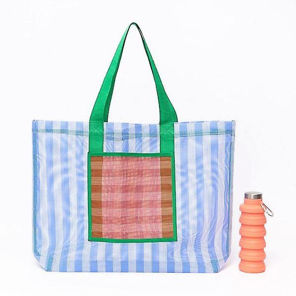 Alternative view of Stripe Mesh Tote Bag