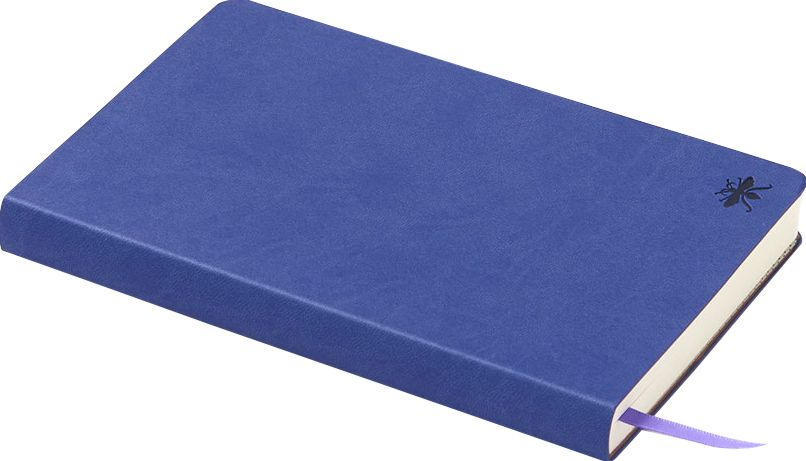 Alternative view of Dark Blue Paper Wasp Dotted Journal
