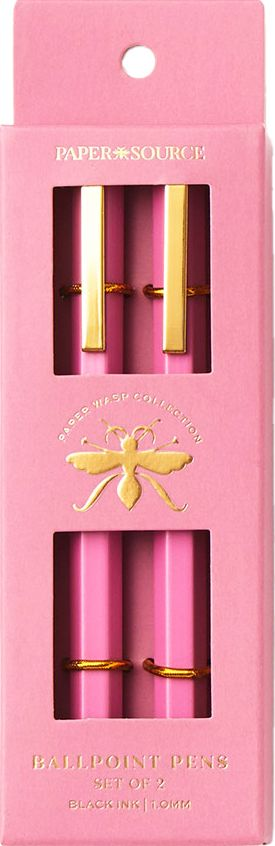 Paper Wasp Pink Ballpoint Pen S/2 - Limited Edition - Image 2