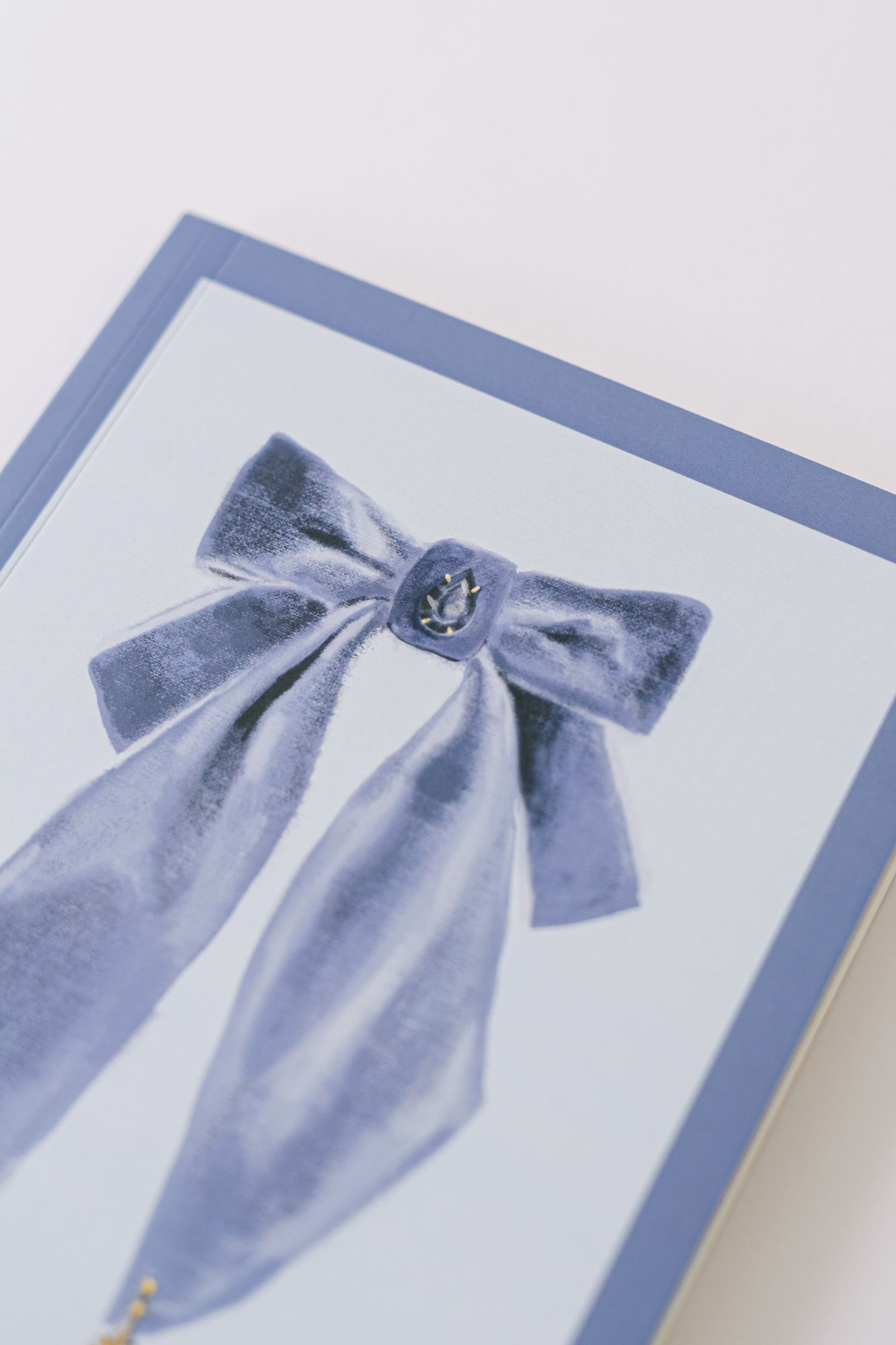 Alternative view of Antique Bows Softcover Notebook - Blue