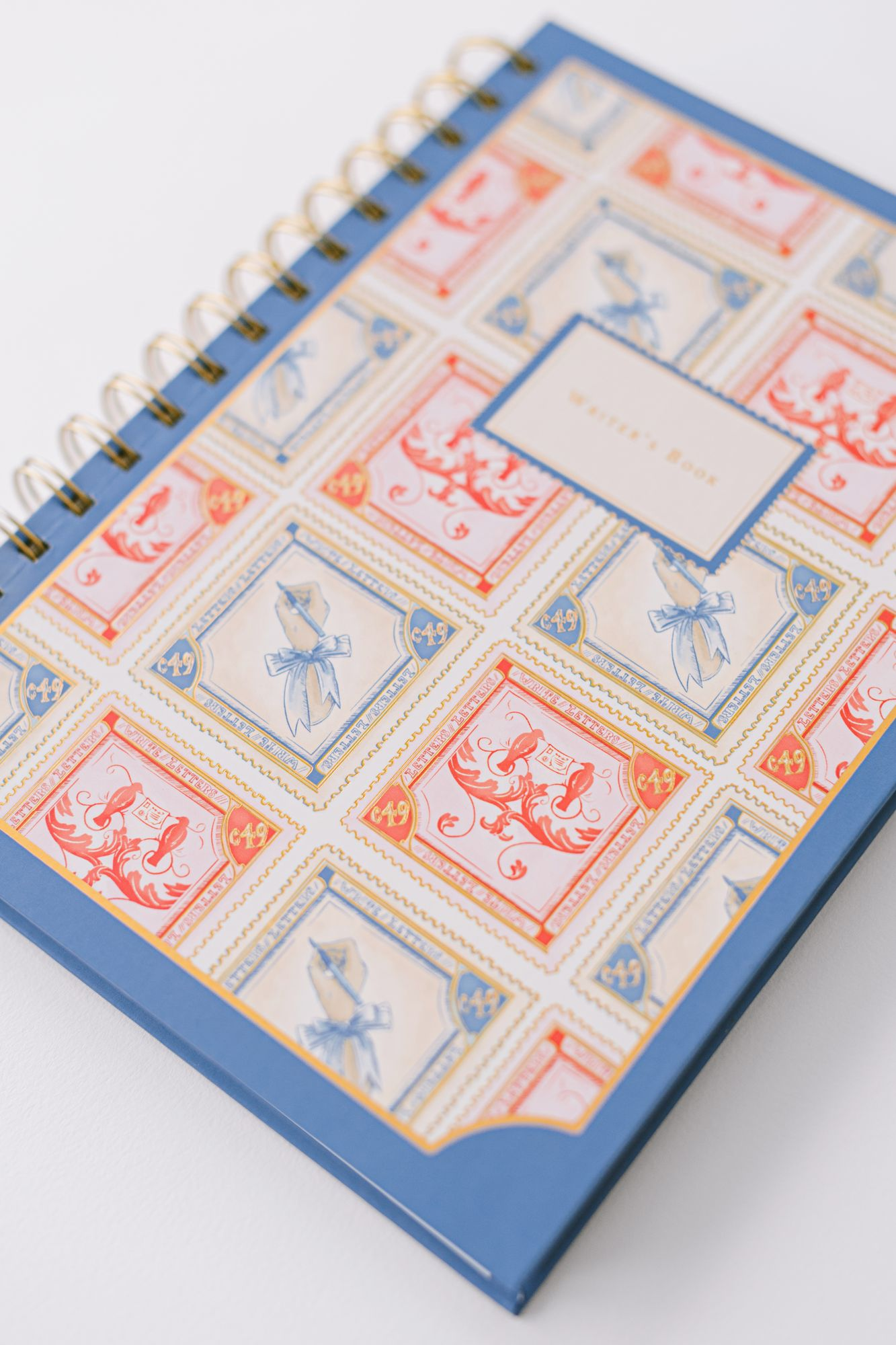Stamp Pattern Writer's Spiral Notebook - Image 3