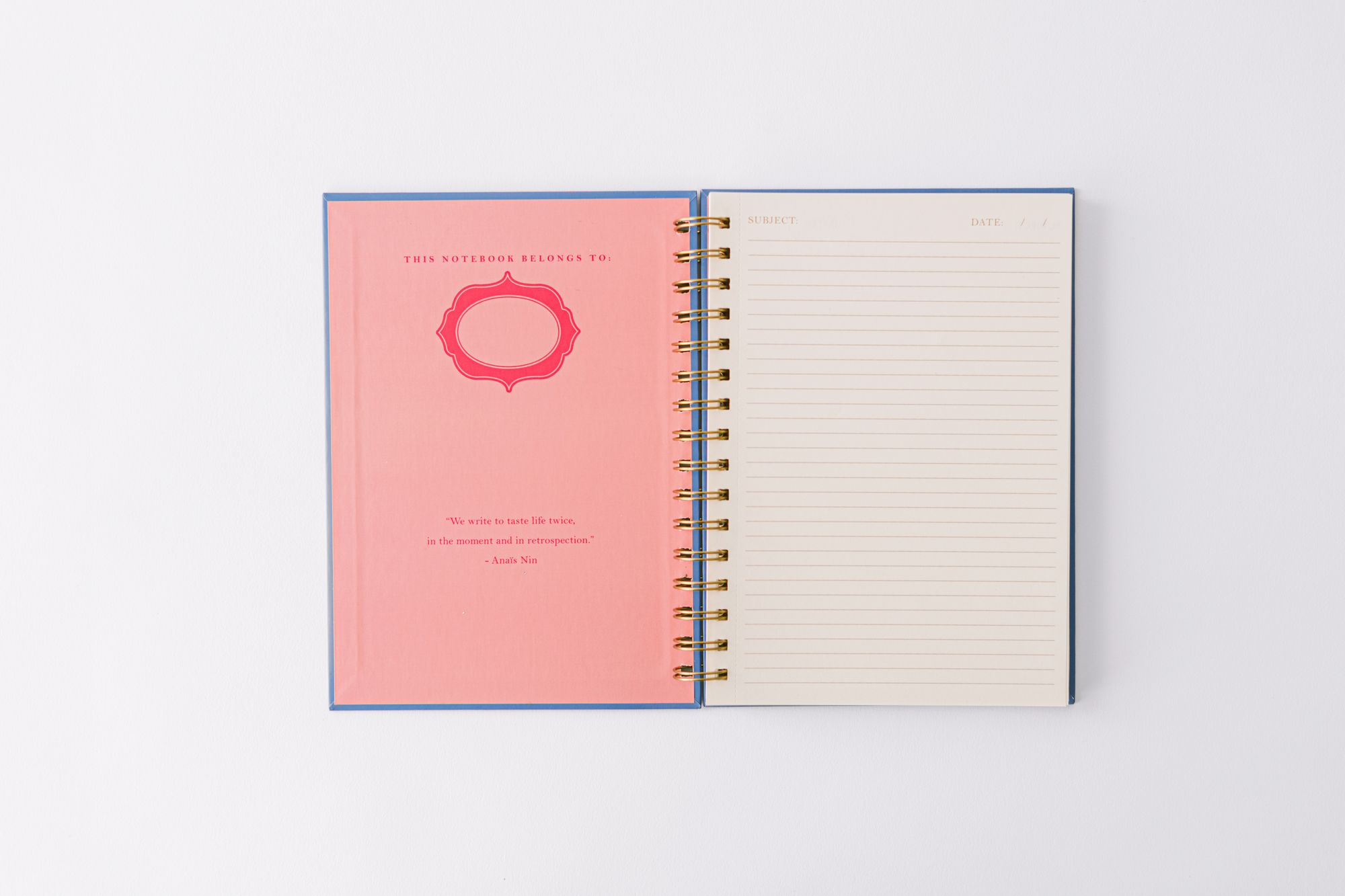 Stamp Pattern Writer's Spiral Notebook - Image 4