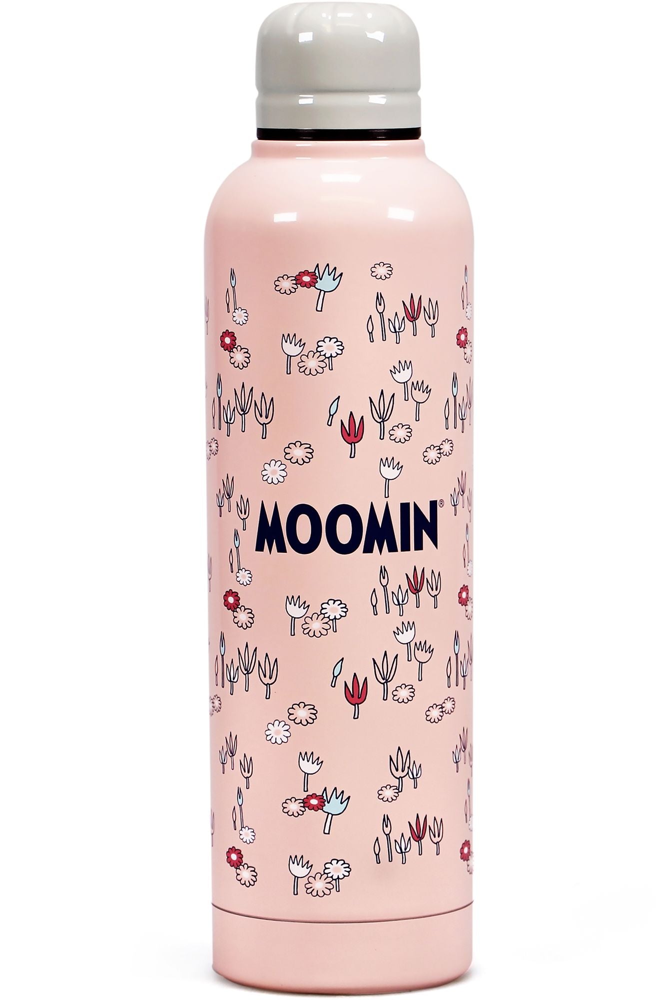 Water Bottle Metal (500ml) - Moomin (Pink) - Image 3