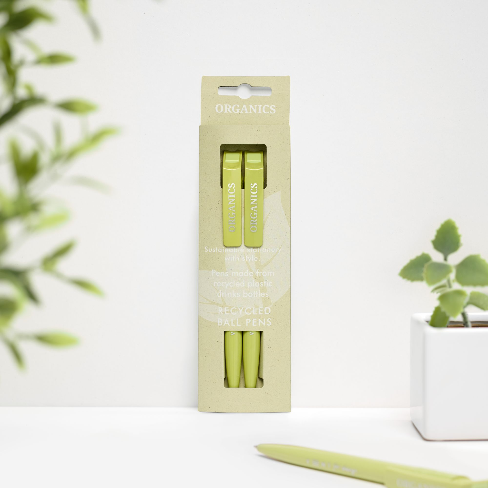 Organics Kiwi Recycled Pens - Image 3