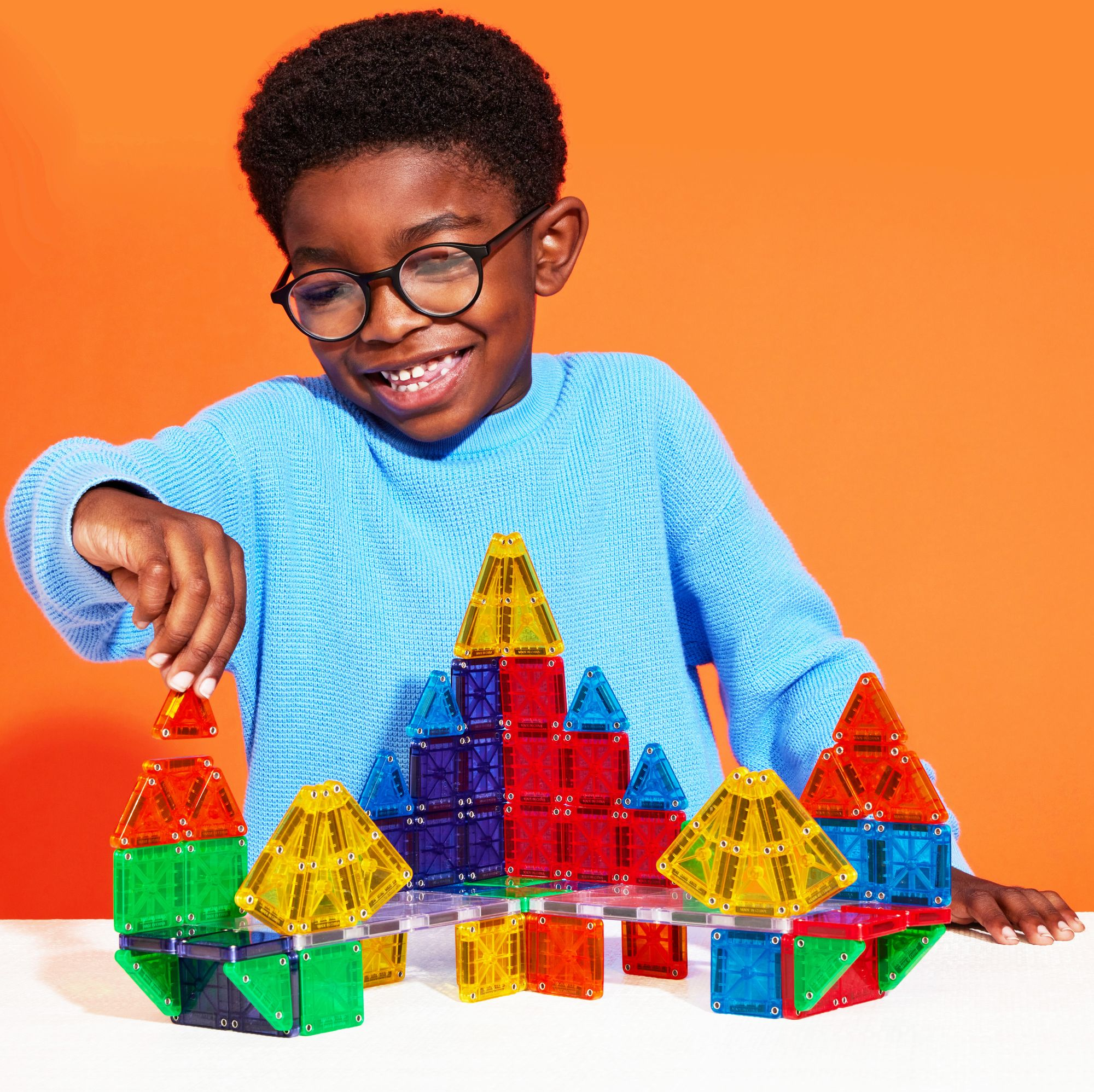 Alternative view of MAGNA-TILES microMAGS 70-Piece Deluxe Magnetic Construction Set, The ORIGINAL Magnetic Building Brand