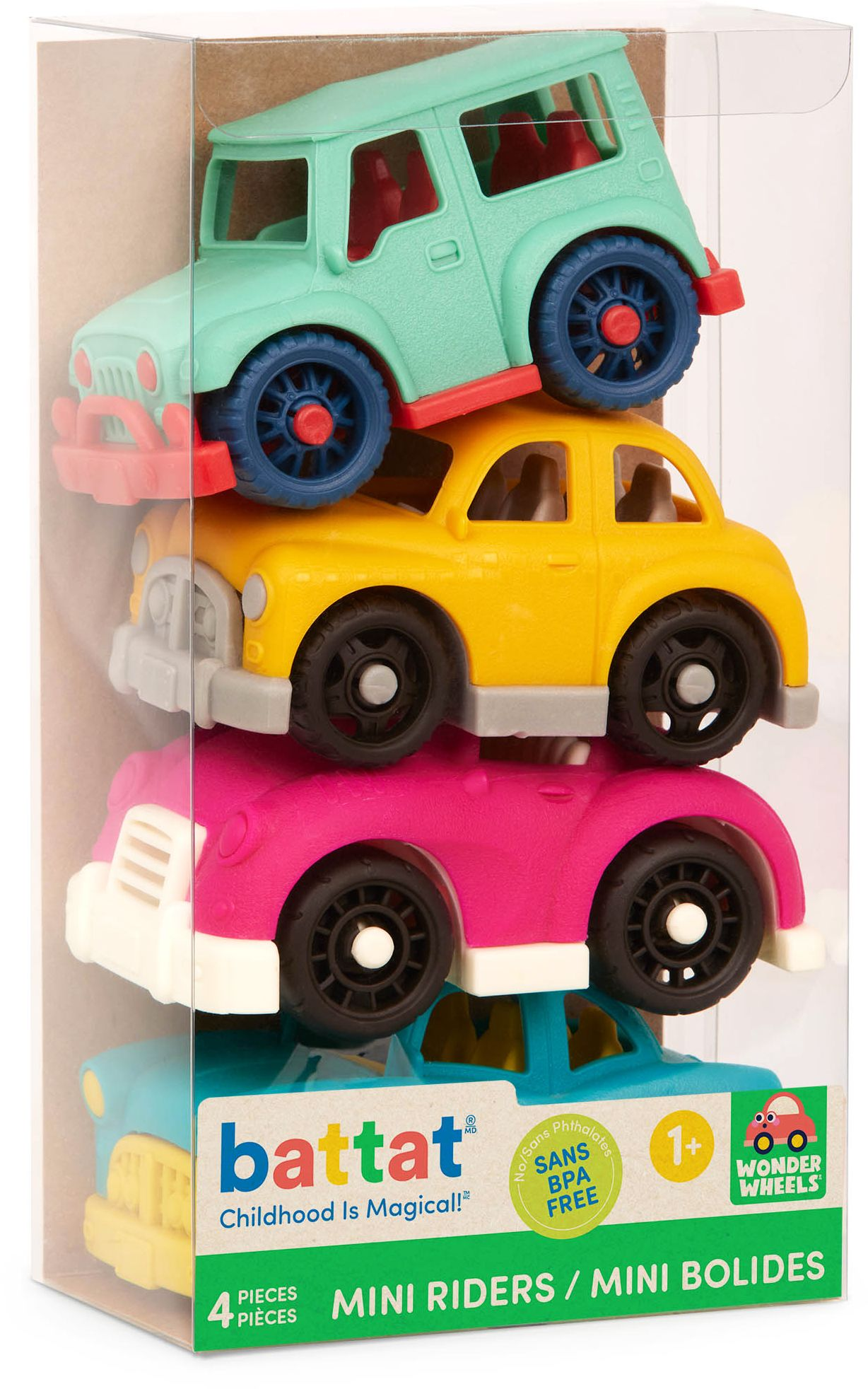 Alternative view of Mini Riders 2 (Set of 4) Miniature Toy Vehicles