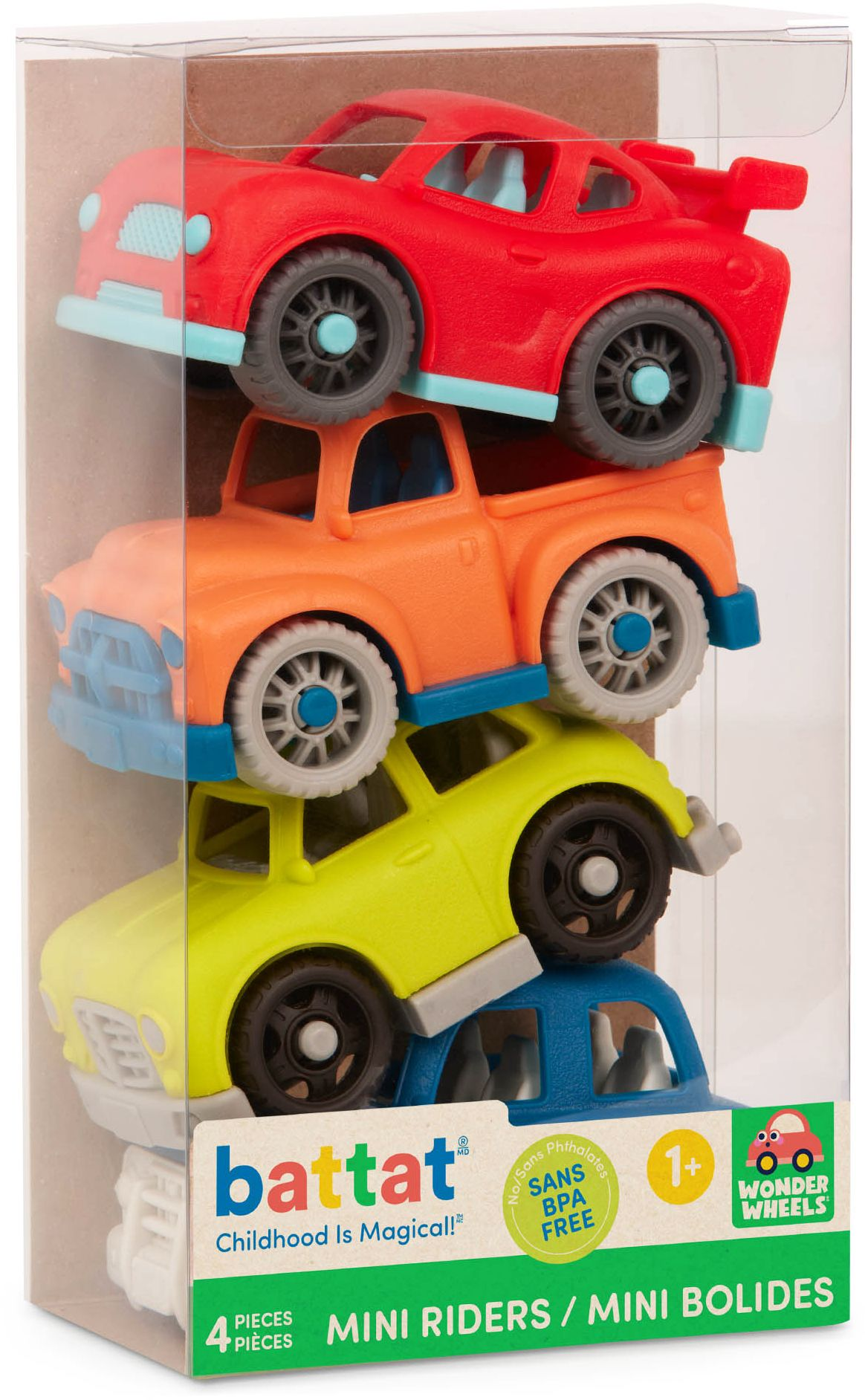 Alternative view of Mini Riders 1 (Set of 4) Miniature Toy Vehicles