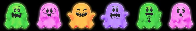 Alternative view of NeeDohWeen Groovy Ghost NeeDoh